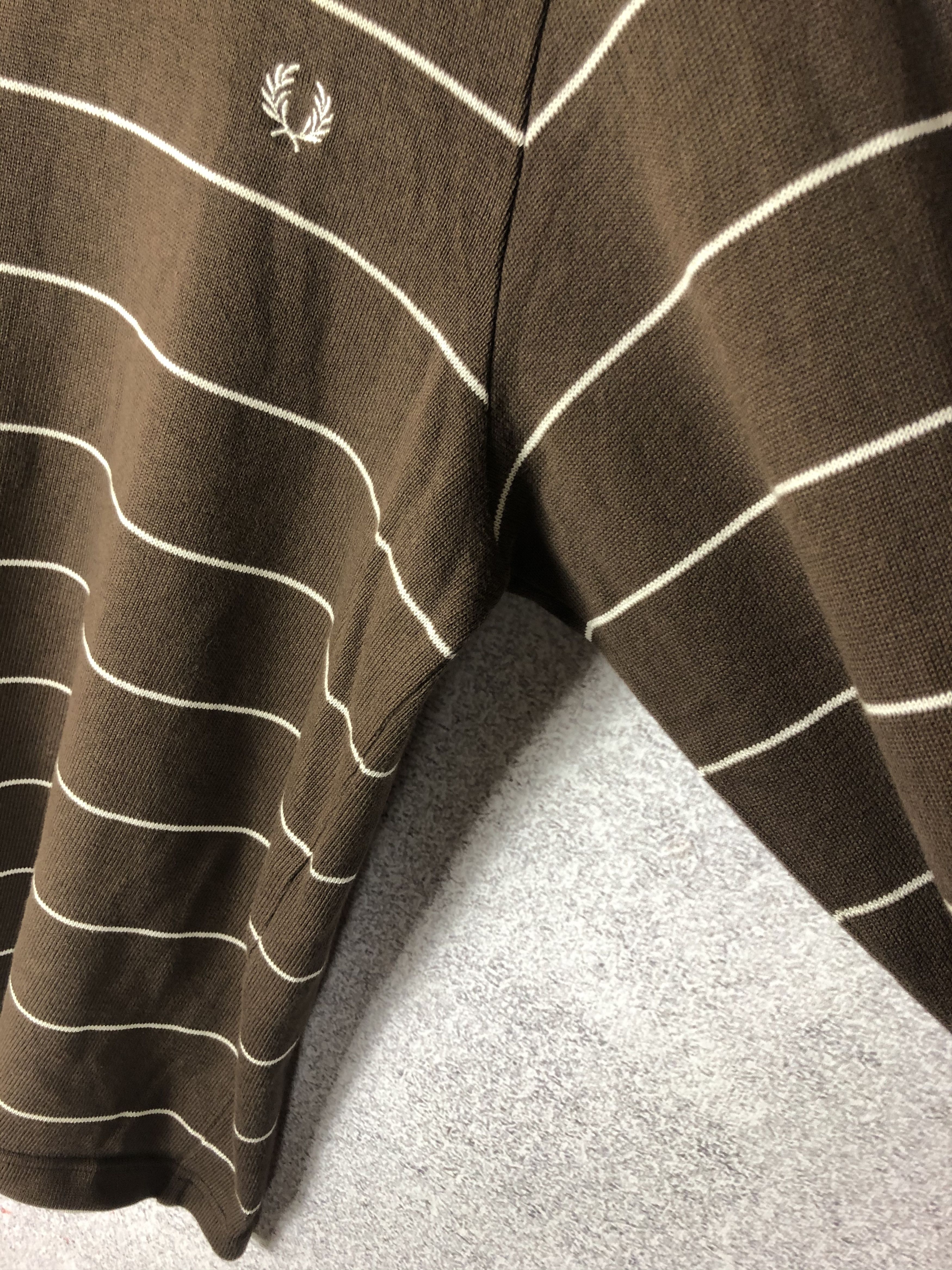 Fred Perry × Vintage Vintage Fred Perry Brown Sweater stripes Pullover Size US M / EU 48-50 / 2 - 4 Thumbnail