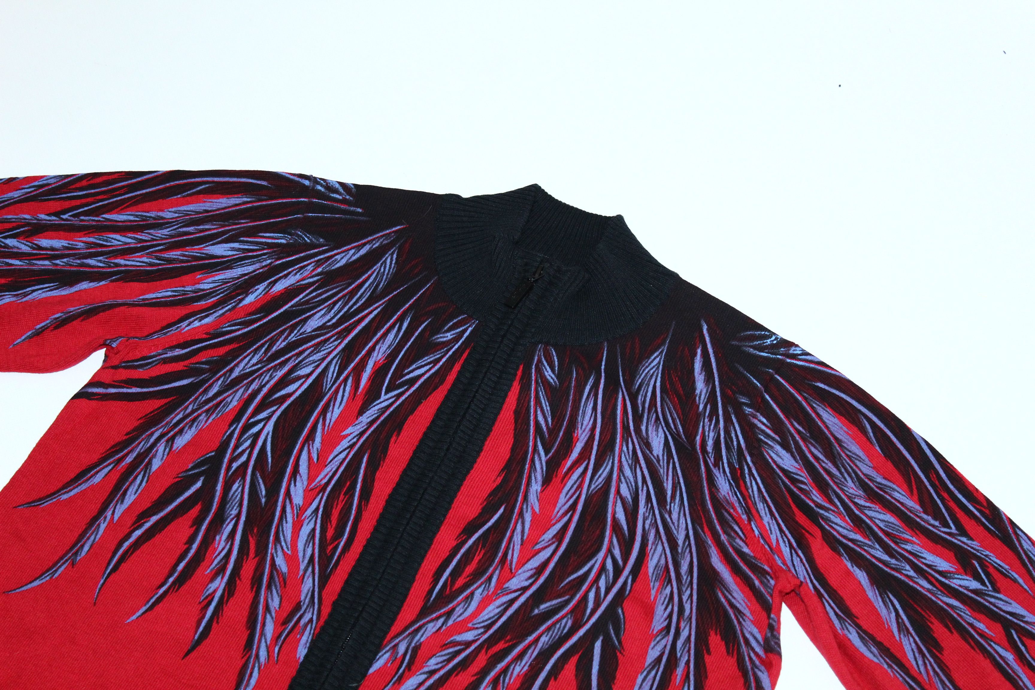 Other Vtg Bob Mackie USA Wings Art Woven Cotton Zipper Jacket Size US M / EU 48-50 / 2 - 7 Thumbnail