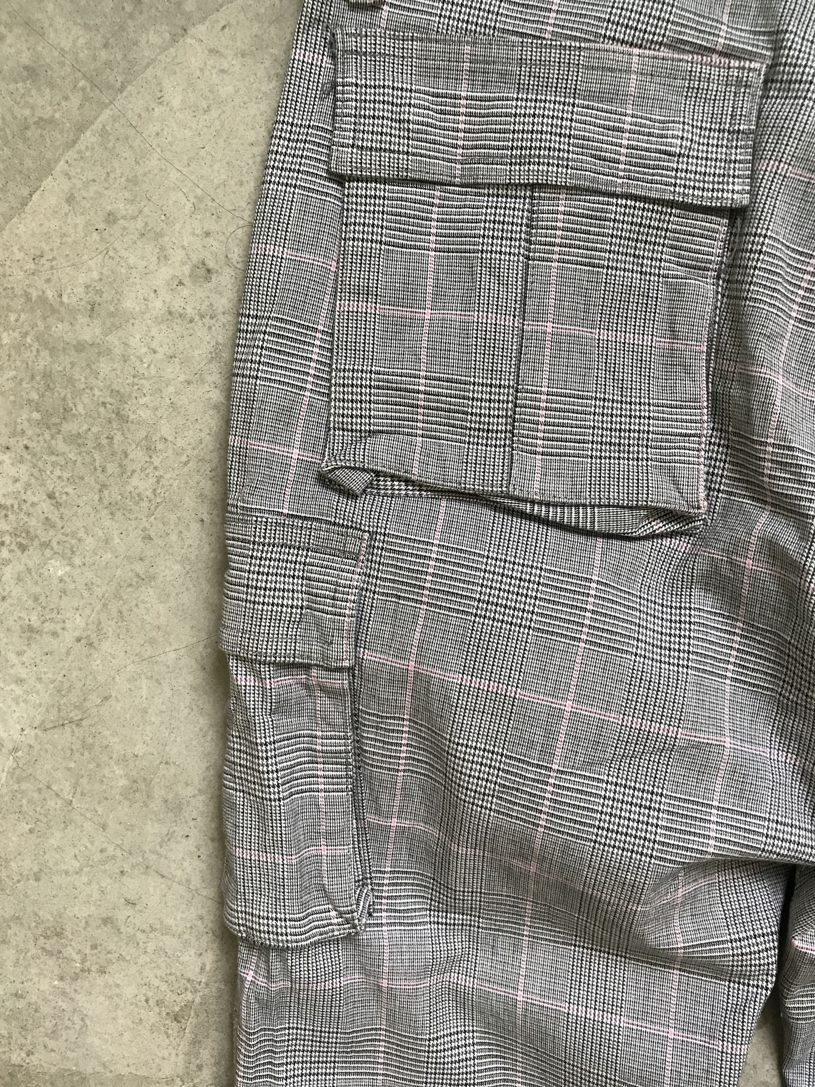 Japanese Brand CP44 - BIG SMITH Japan Plaid M65 Slim Cargo Pant Size US 31 - 11 Thumbnail