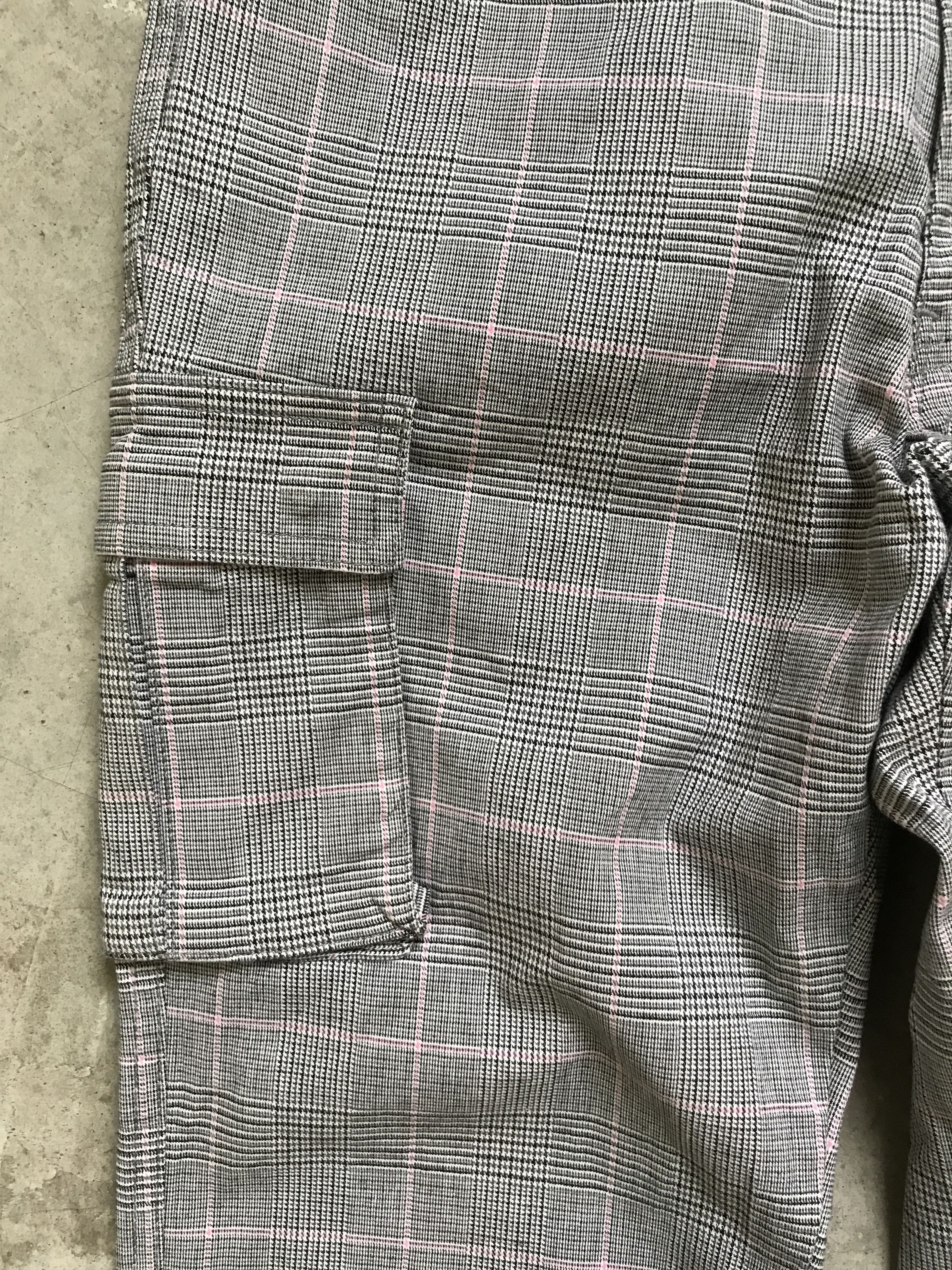 Japanese Brand CP44 - BIG SMITH Japan Plaid M65 Slim Cargo Pant Size US 31 - 6 Thumbnail