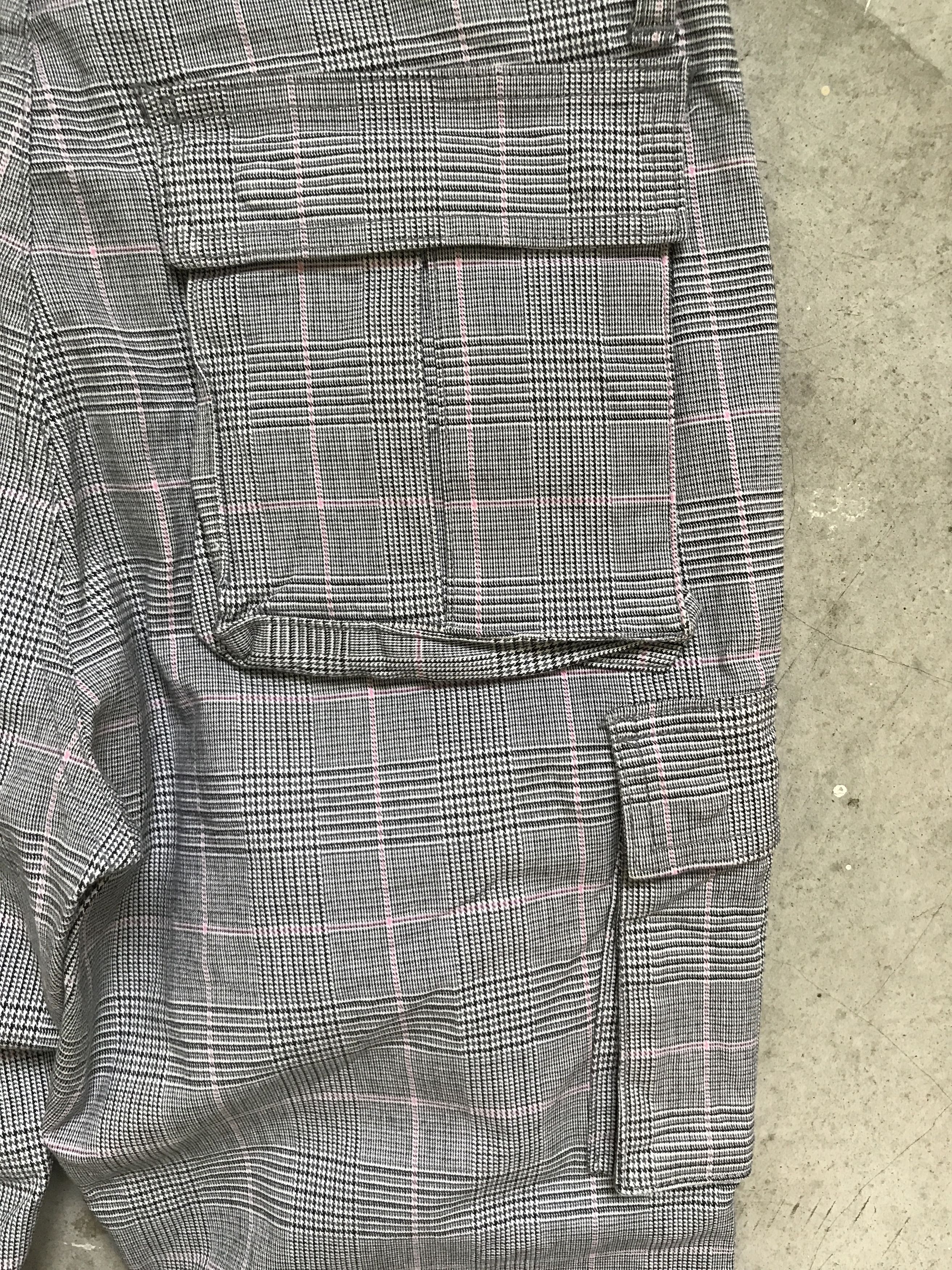 Japanese Brand CP44 - BIG SMITH Japan Plaid M65 Slim Cargo Pant Size US 31 - 10 Thumbnail