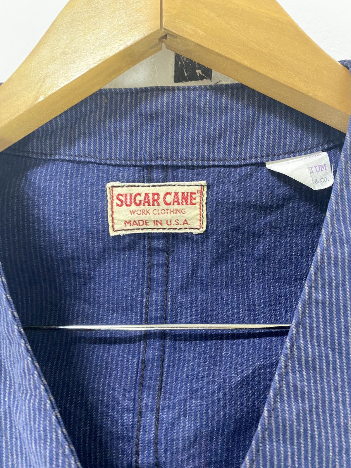 Sugar Cane Vintage Sugar Cane Stripe Vest Worker Clothing Made In USA Size US M / EU 48-50 / 2 - 3 Thumbnail