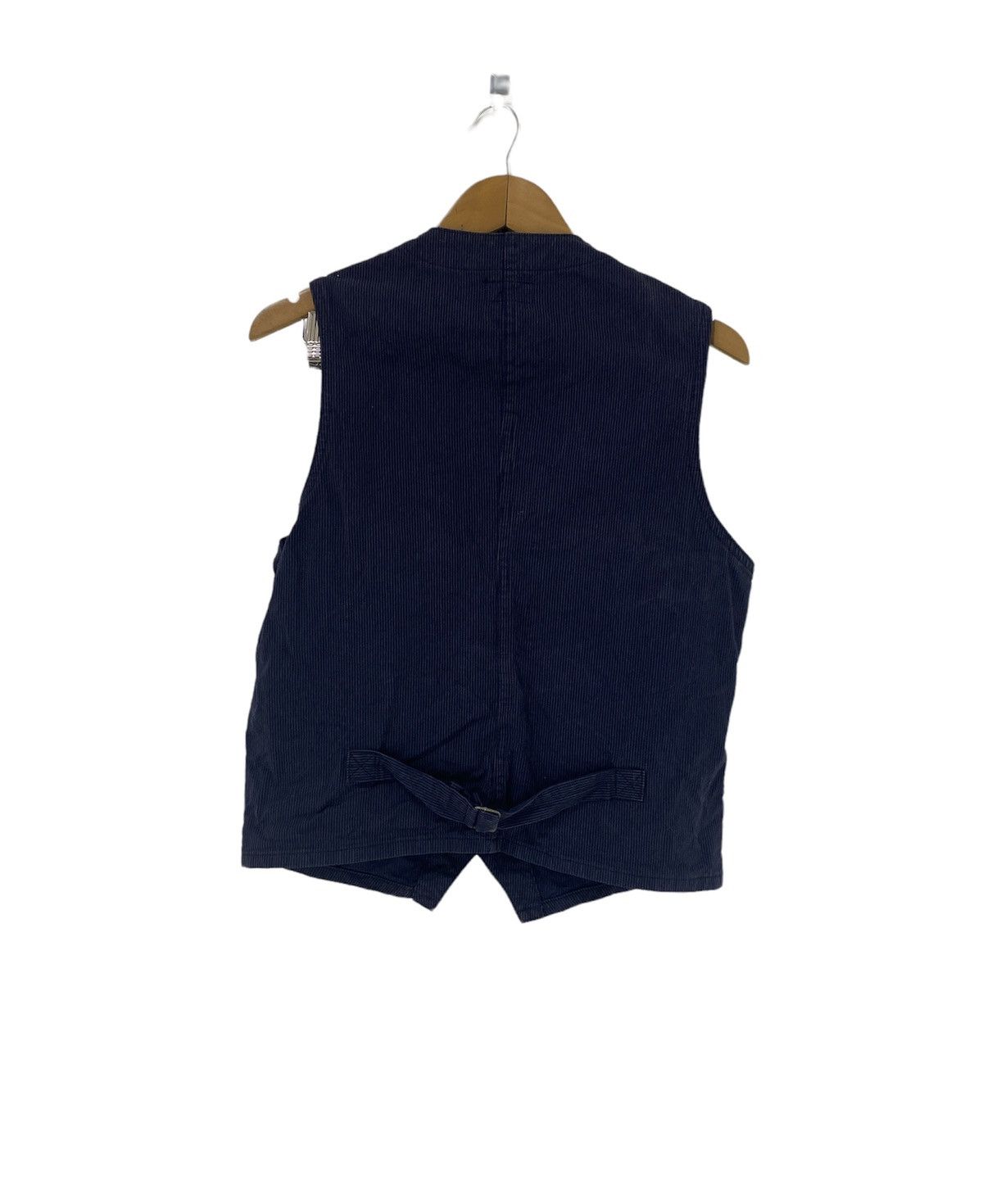 Sugar Cane Vintage Sugar Cane Stripe Vest Worker Clothing Made In USA Size US M / EU 48-50 / 2 - 2 Thumbnail