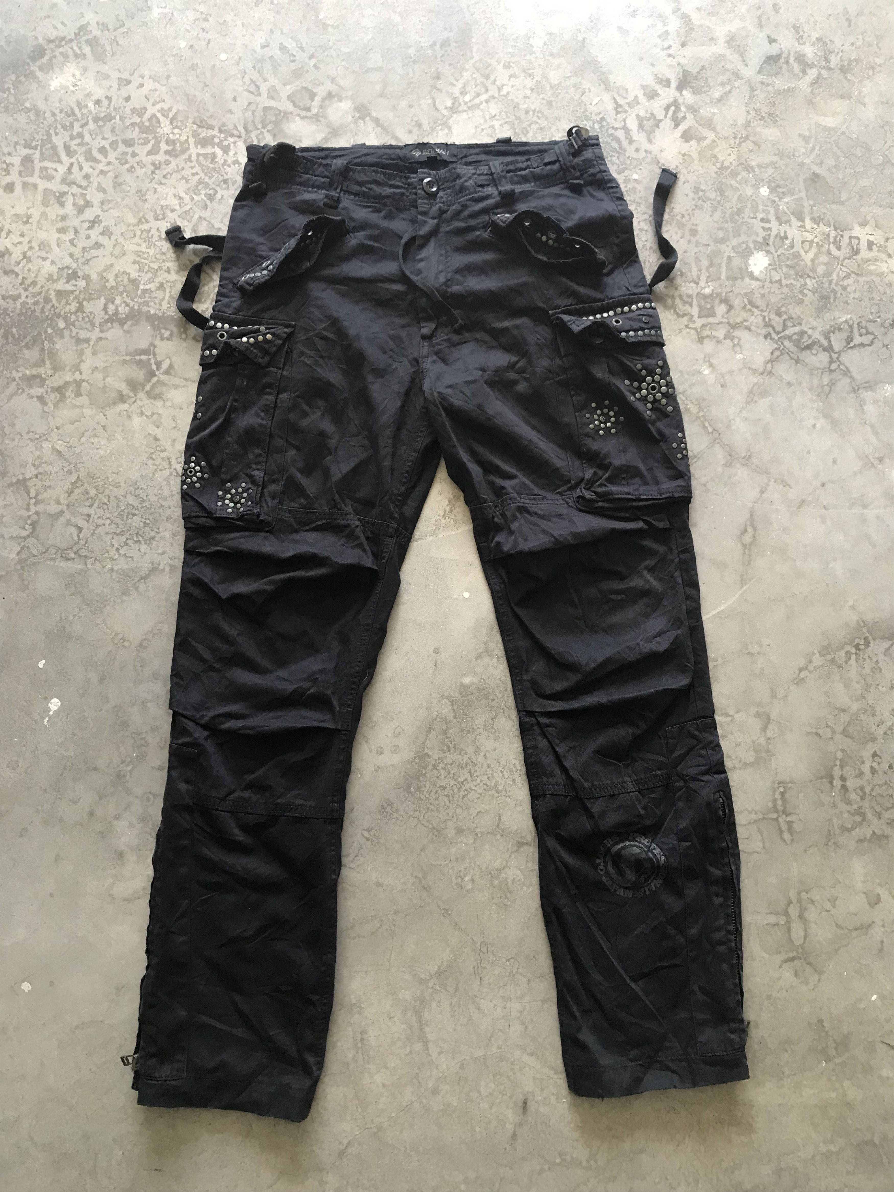 Japanese Brand × Seditionaries SOLJAH Japan Spiky Street Military Style Cargo Pant Size US 33 - 1 Thumbnail