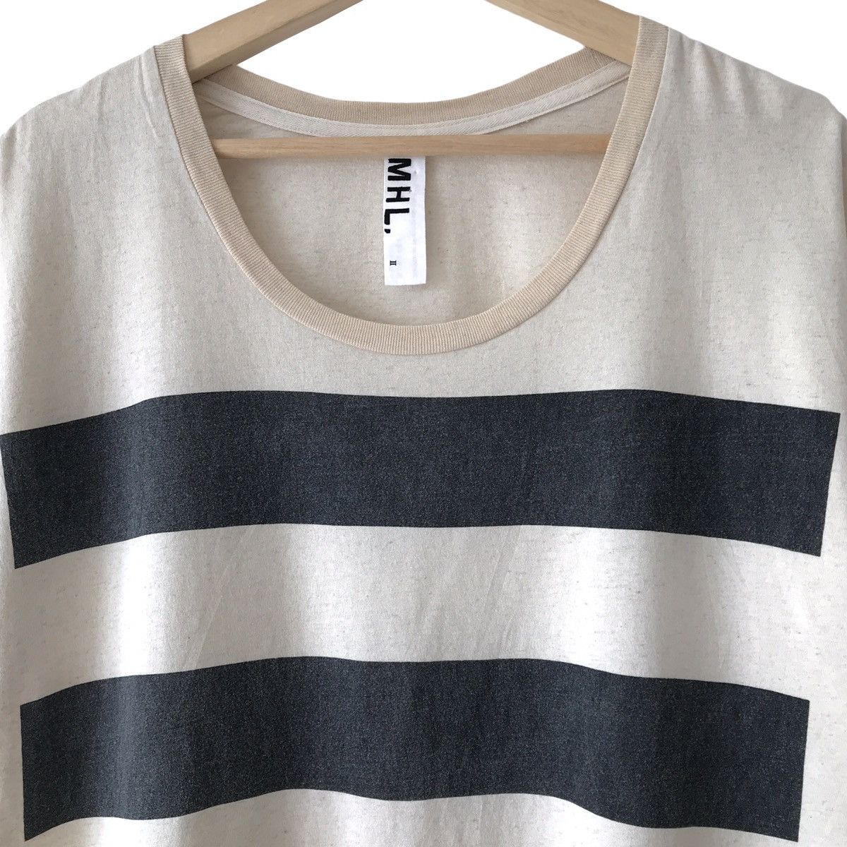 Designer Authentic Margaret Howell London MHL Basic Stripe Tee Size US L / EU 52-54 / 3 - 3 Thumbnail