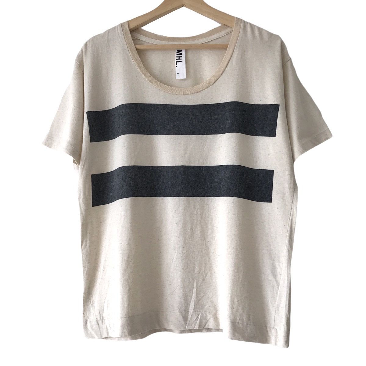 Designer Authentic Margaret Howell London MHL Basic Stripe Tee Size US L / EU 52-54 / 3 - 1 Thumbnail