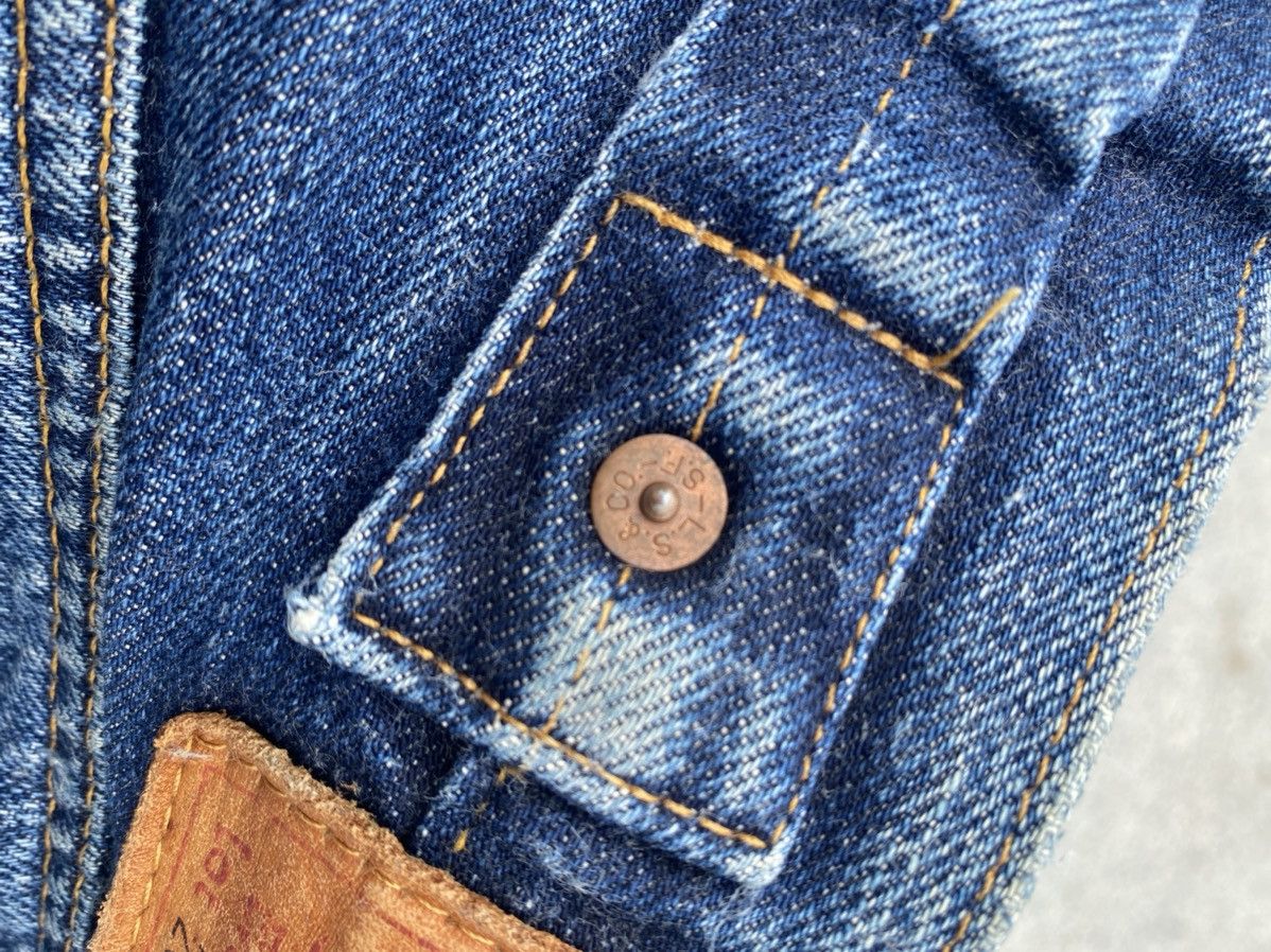 Levi's Vintage Clothing × Vintage Vintage Thrashed Levi’s 201 Big E Selvedge LVC Button 555 Size US 30 / EU 46 - 8 Thumbnail