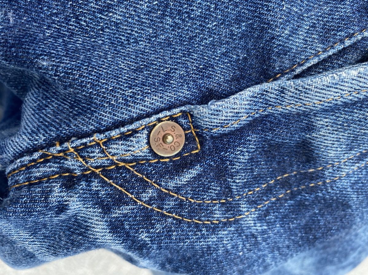 Levi's Vintage Clothing × Vintage Vintage Thrashed Levi’s 201 Big E Selvedge LVC Button 555 Size US 30 / EU 46 - 10 Thumbnail