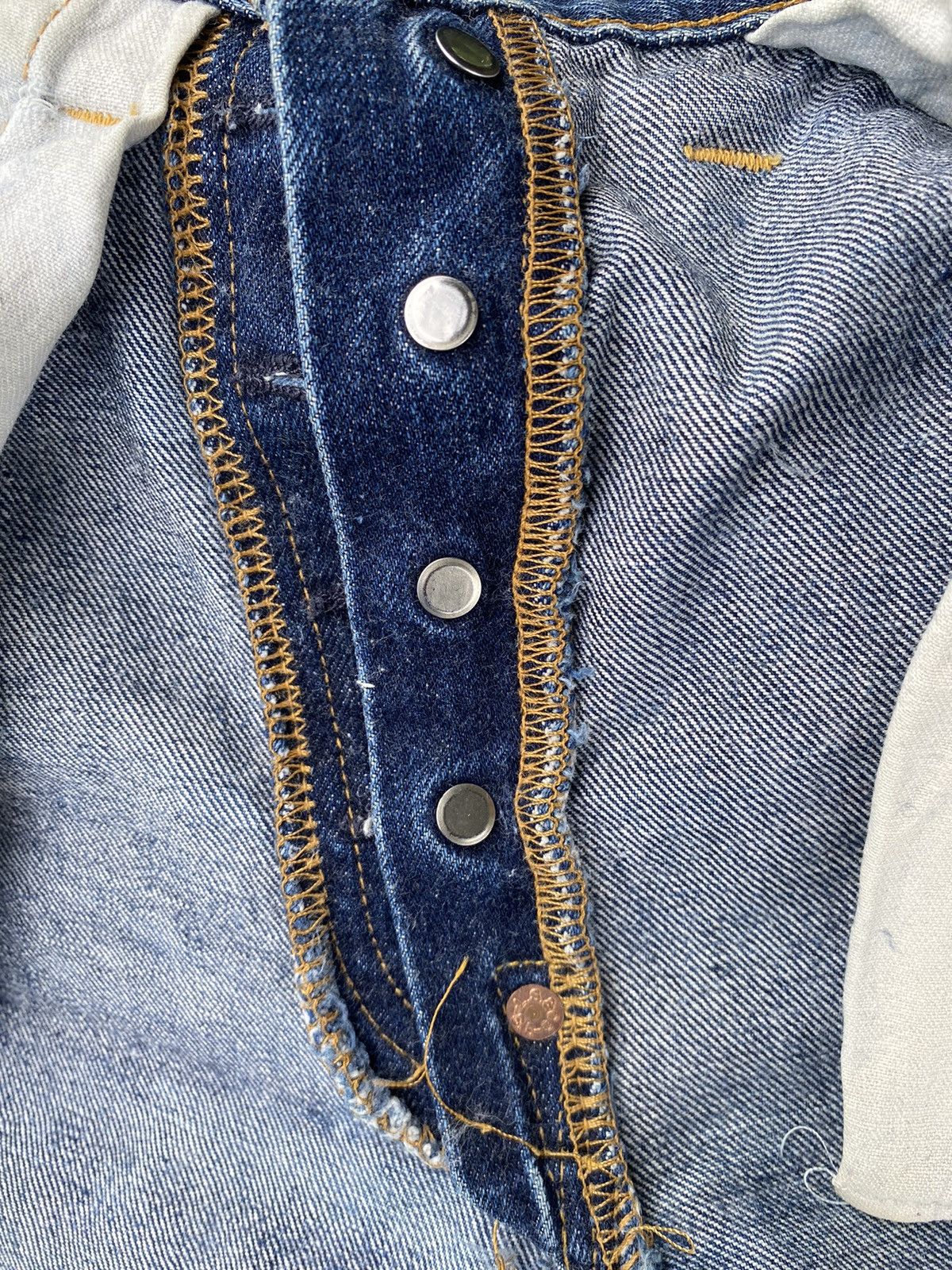 Levi's Vintage Clothing × Vintage Vintage Thrashed Levi’s 201 Big E Selvedge LVC Button 555 Size US 30 / EU 46 - 16 Thumbnail