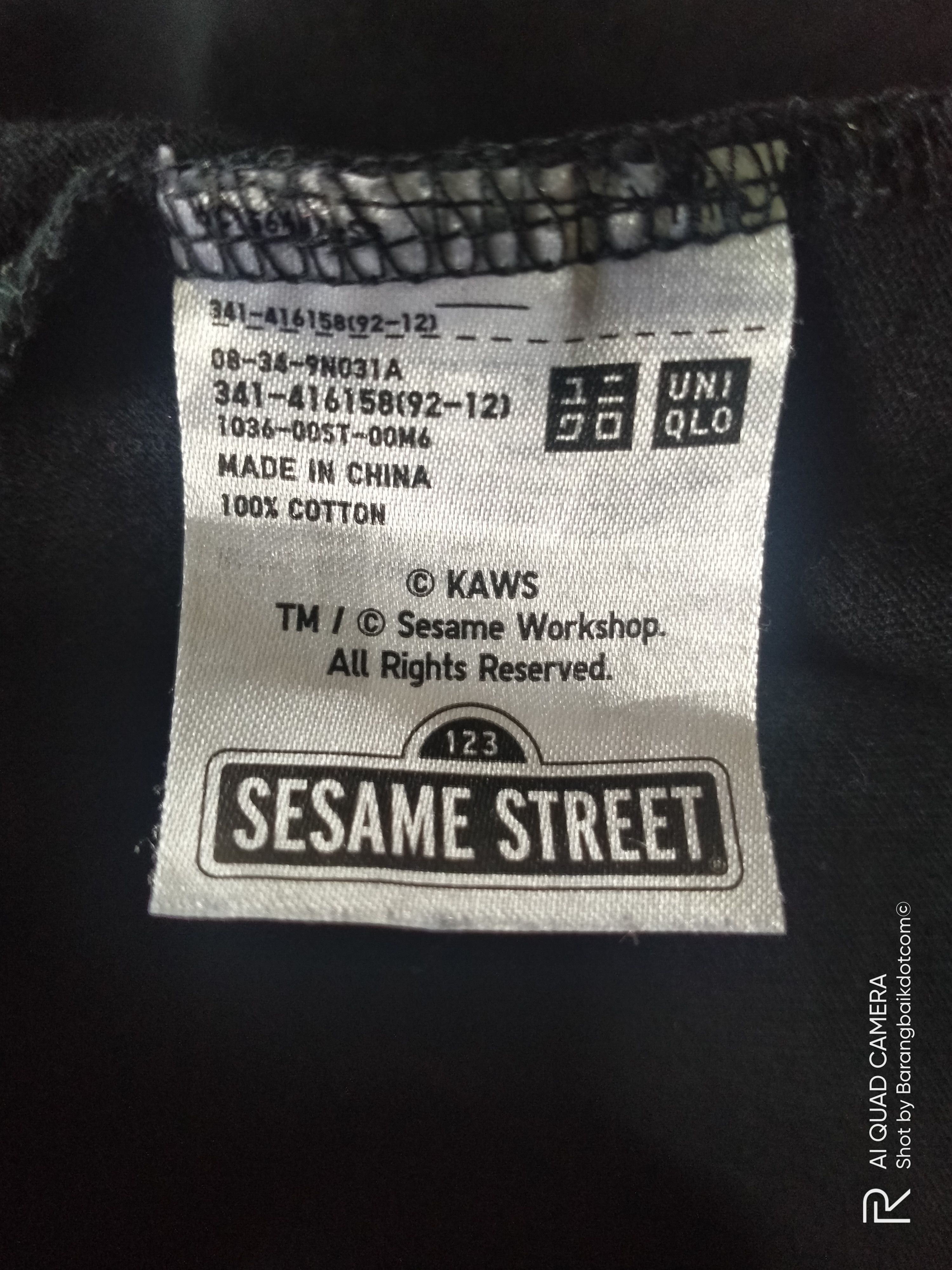 Kaws Kaws X Sesame Street single pocket t-shirt Size US XL / EU 56 / 4 - 9 Thumbnail