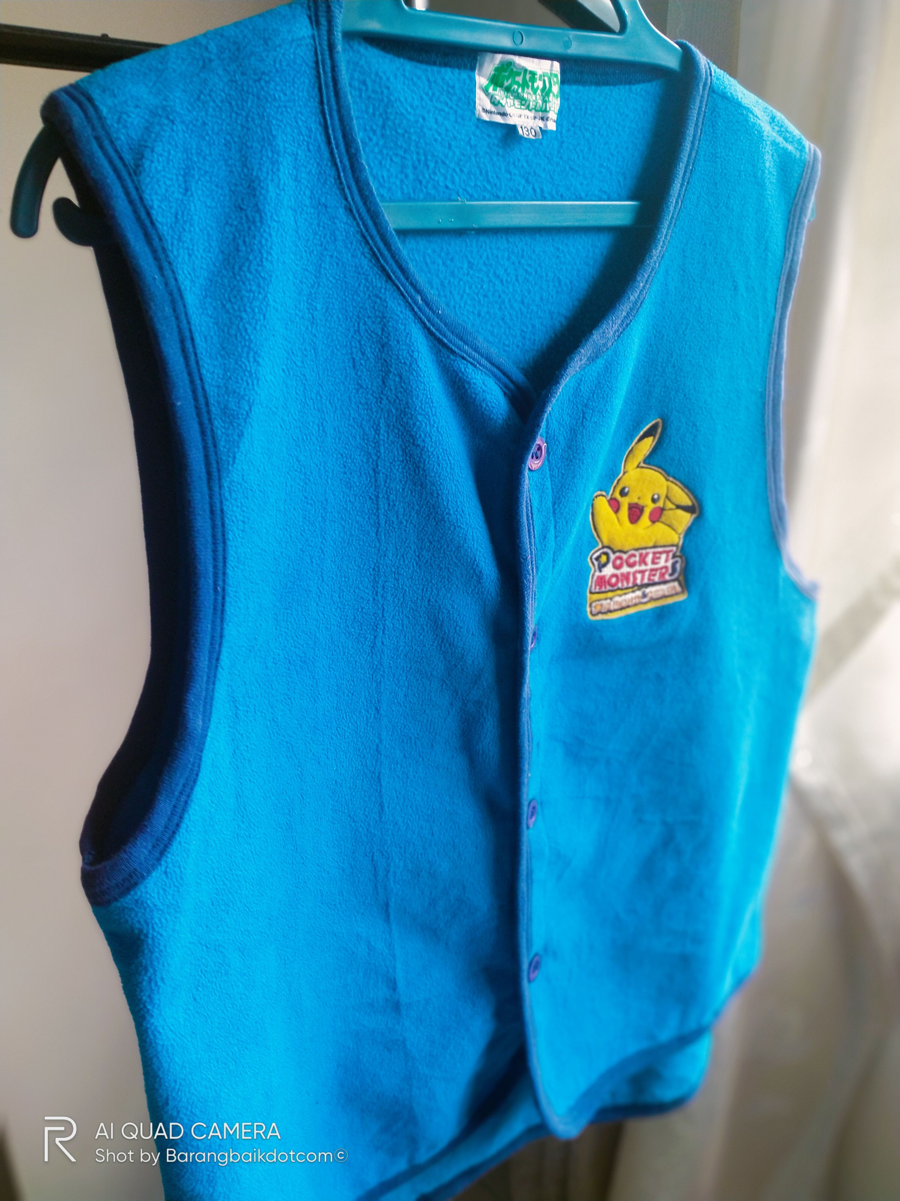 Japanese Brand × Nintendo × Pokemon Vintage Pokemon X Nintendo fleece vest Size S / US 4 / IT 40 - 2 Thumbnail