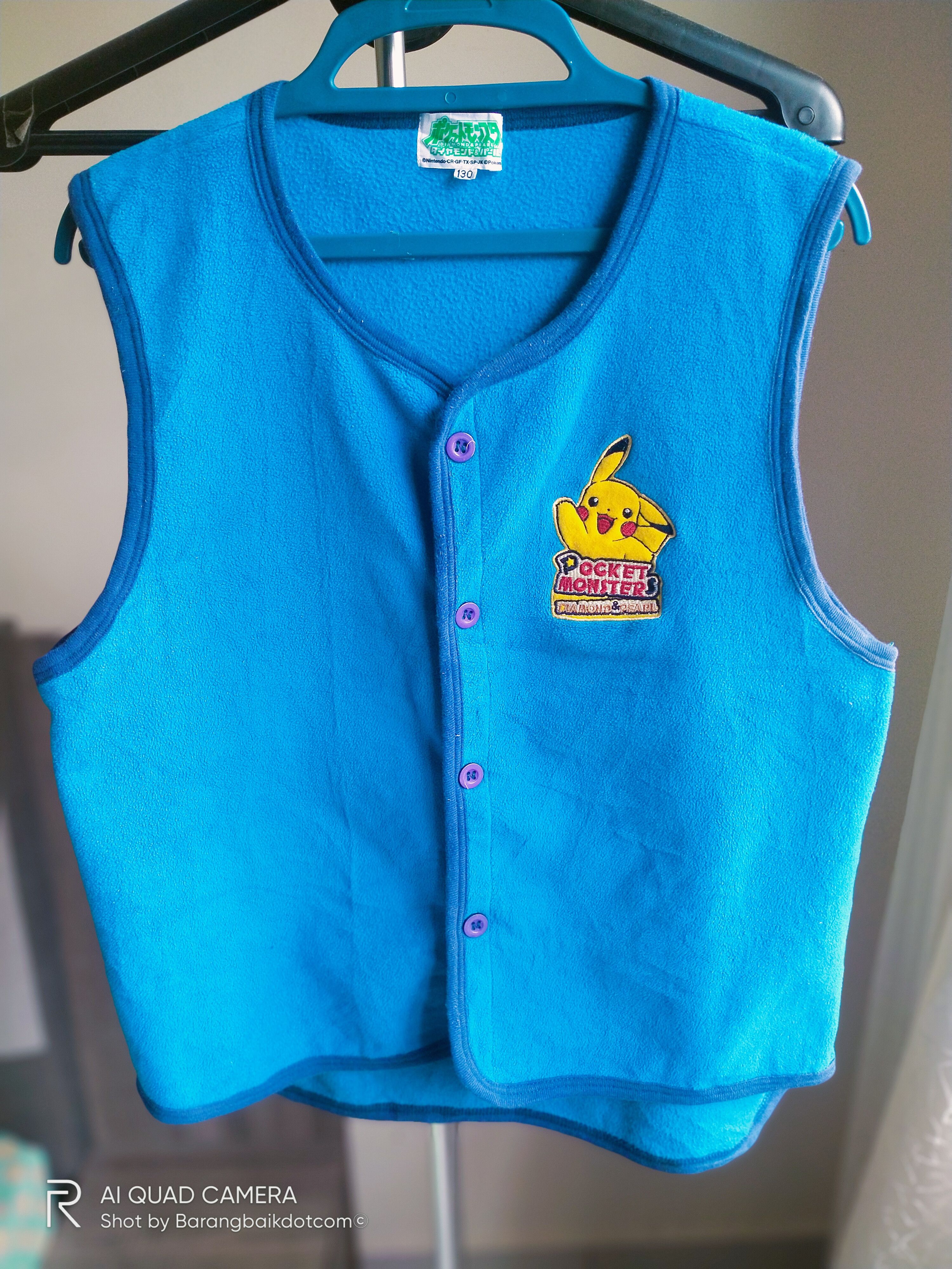 Vintage Pokemon X Nintendo fleece vest