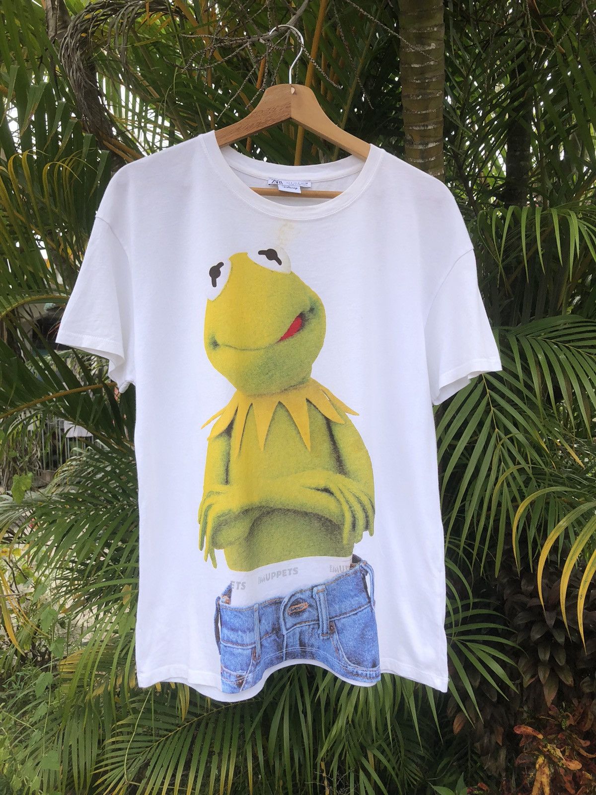 Disney Last Drop🔥Kermit The Frog Muppets T Shirt Size L / US 10 / IT 46 - 1 Thumbnail