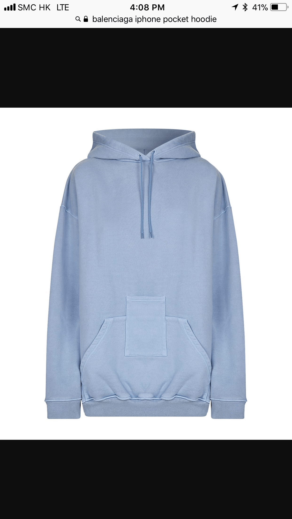 Balenciaga iPhone Pocket Hoodie Grailed