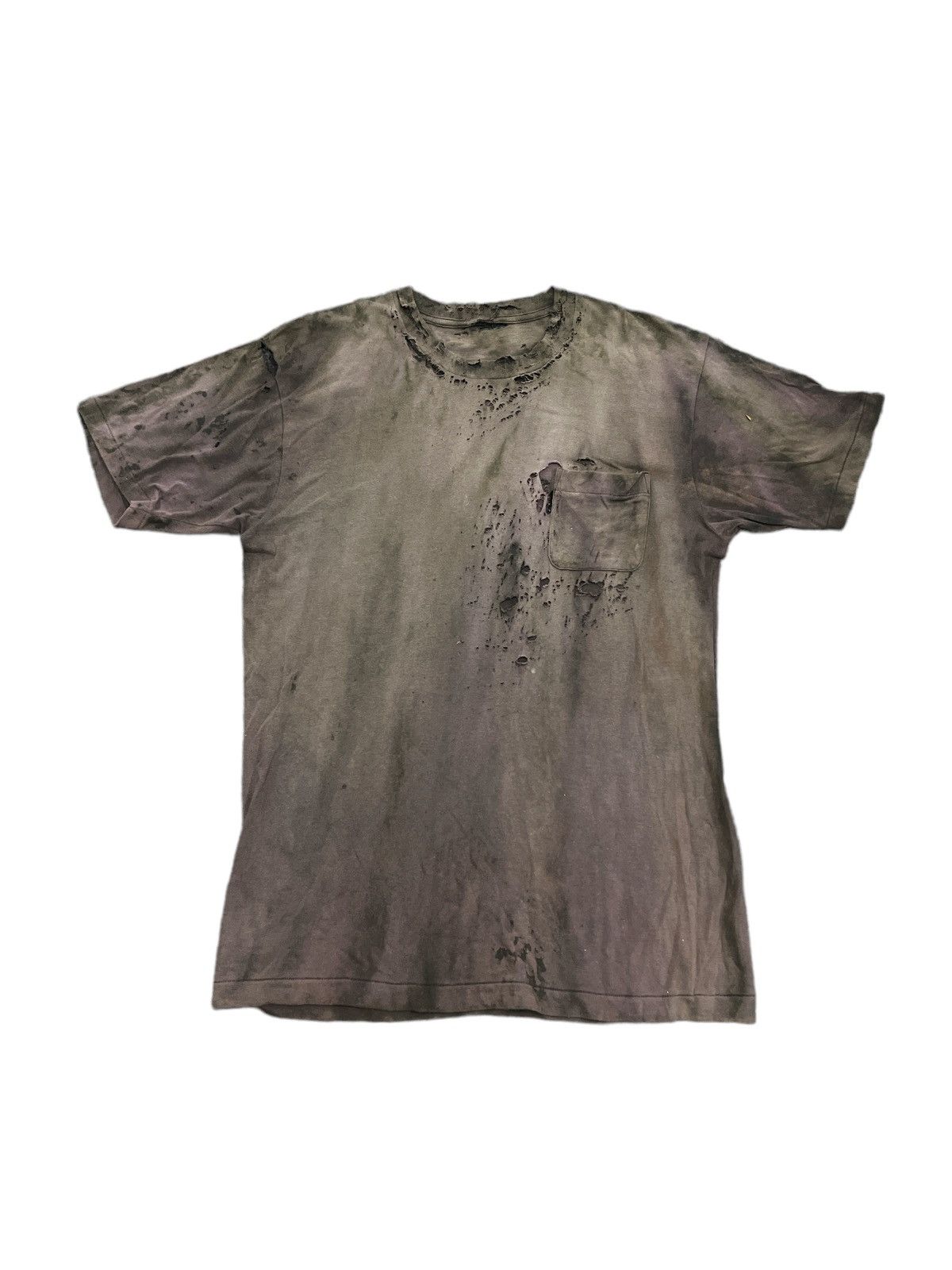 Vintage VINTAGE 90’s THRASHED PLAIN TSHIRT ERD GRUNGE Size US S / EU 44-46 / 1 - 1 Thumbnail