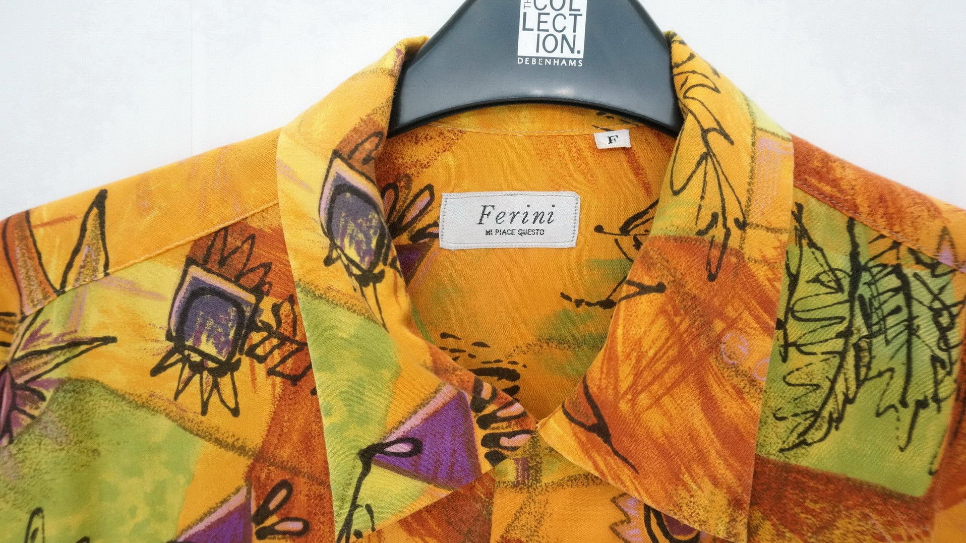 Vintage Vintage FERINI Button Up Cotton Rayon Shirt Size US L / EU 52-54 / 3 - 3 Thumbnail