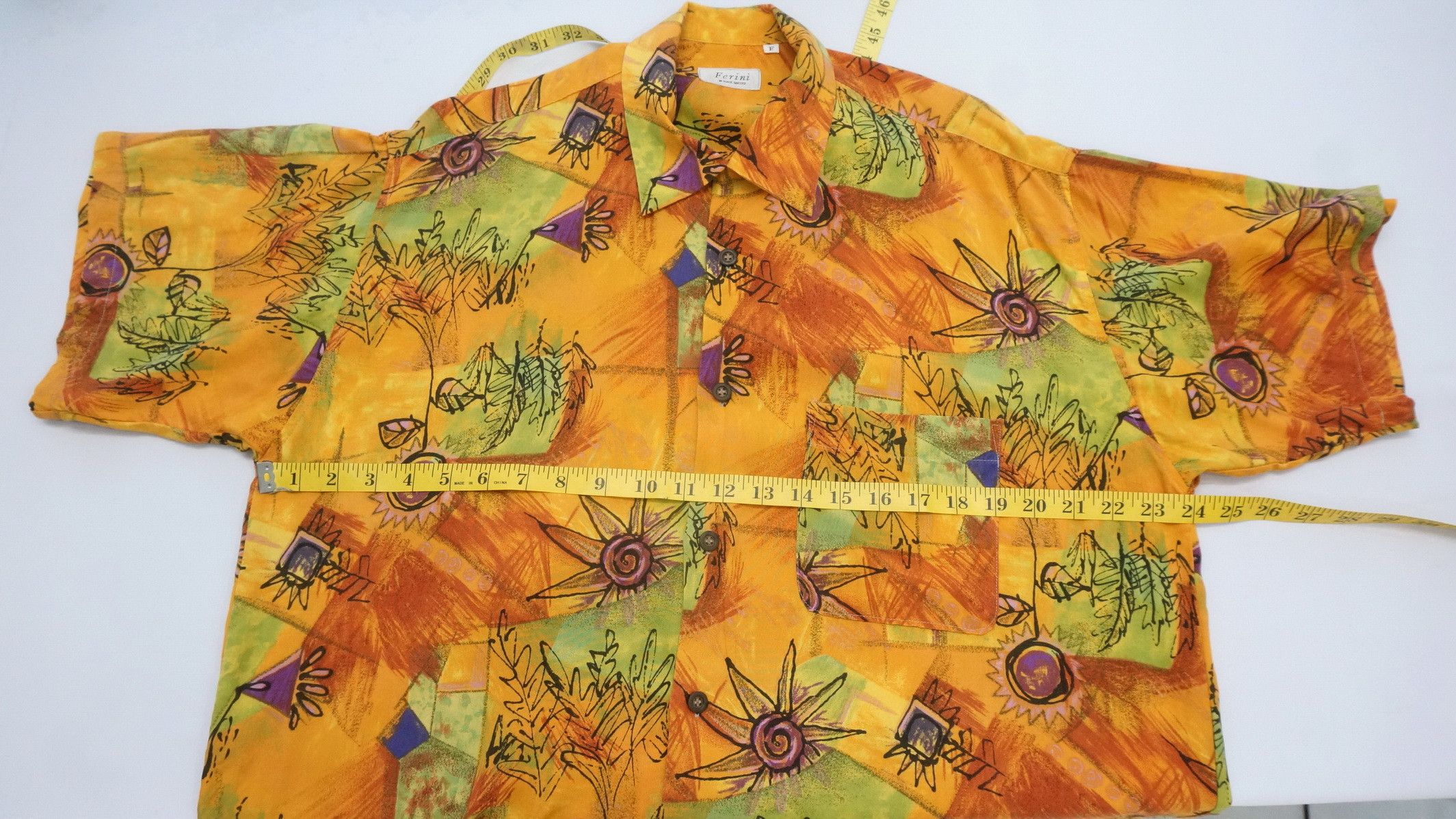 Vintage Vintage FERINI Button Up Cotton Rayon Shirt Size US L / EU 52-54 / 3 - 6 Thumbnail