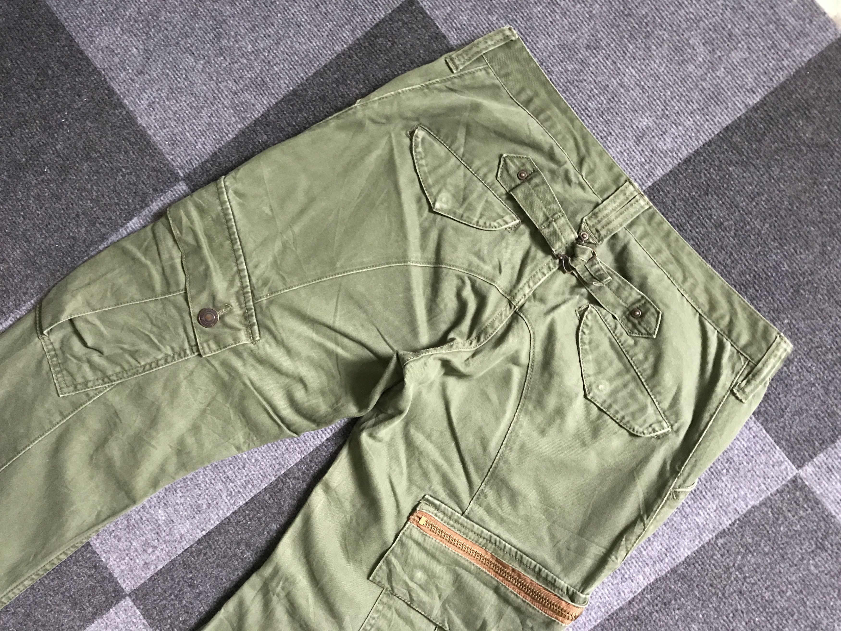 Japanese Brand CP259 SOUL OF FREEDOM Japan Curve leg Cargo Pant Size US 32 / EU 48 - 8 Thumbnail