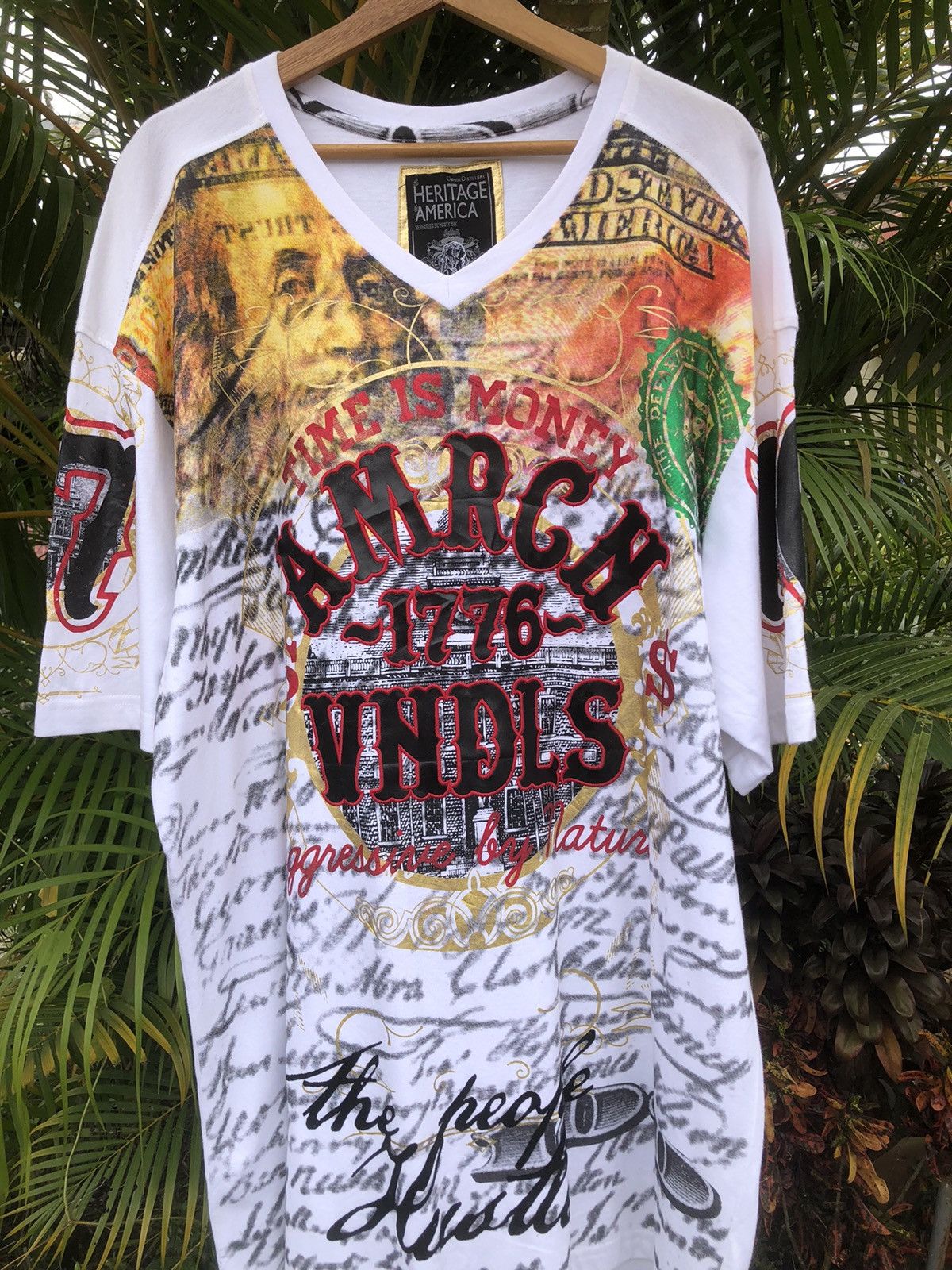 If Six Was Nine × Vintage Rare🔥Herritage America Design Tshirt Size US XXL / EU 58 / 5 - 3 Thumbnail
