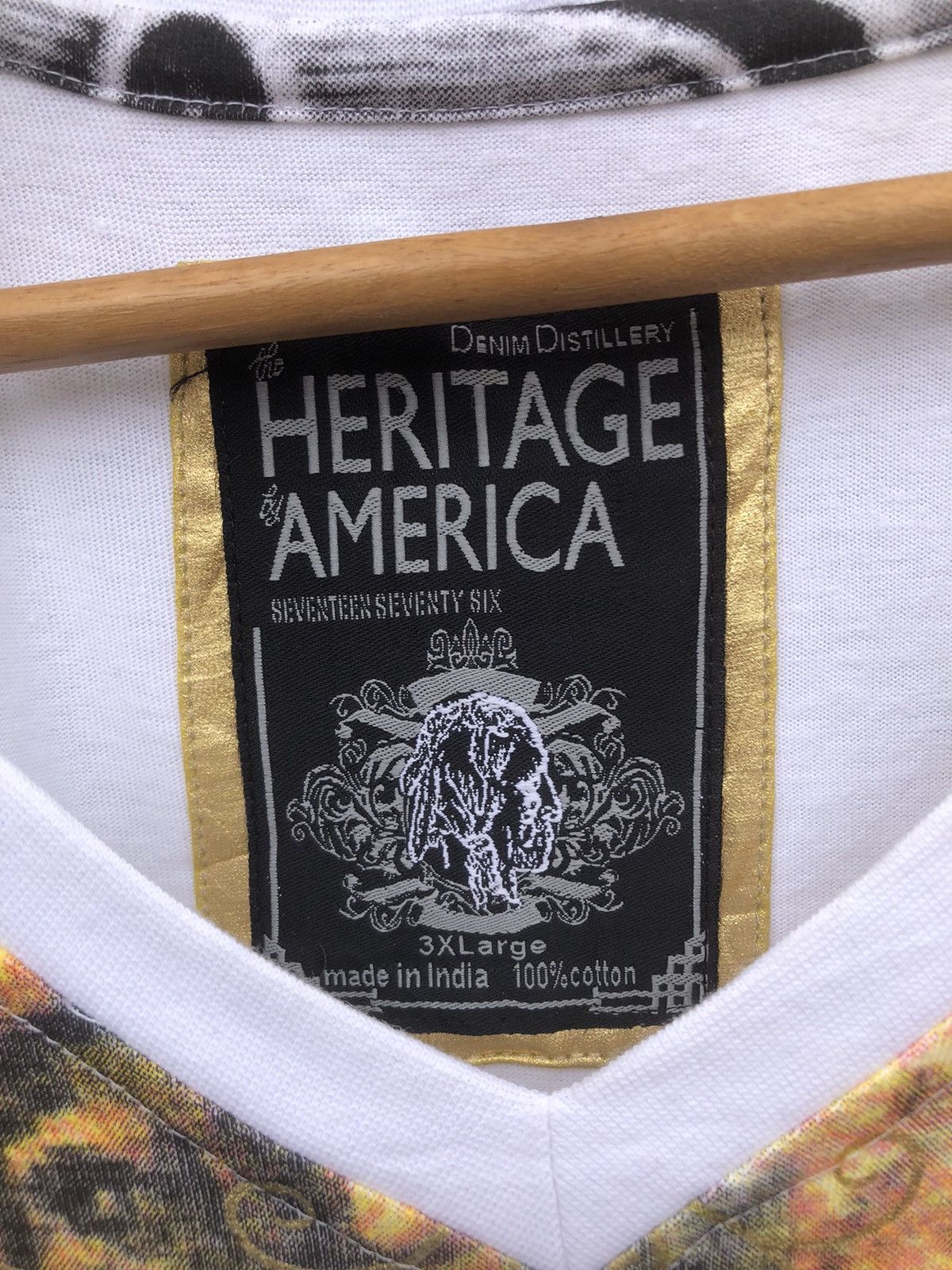 If Six Was Nine × Vintage Rare🔥Herritage America Design Tshirt Size US XXL / EU 58 / 5 - 8 Thumbnail