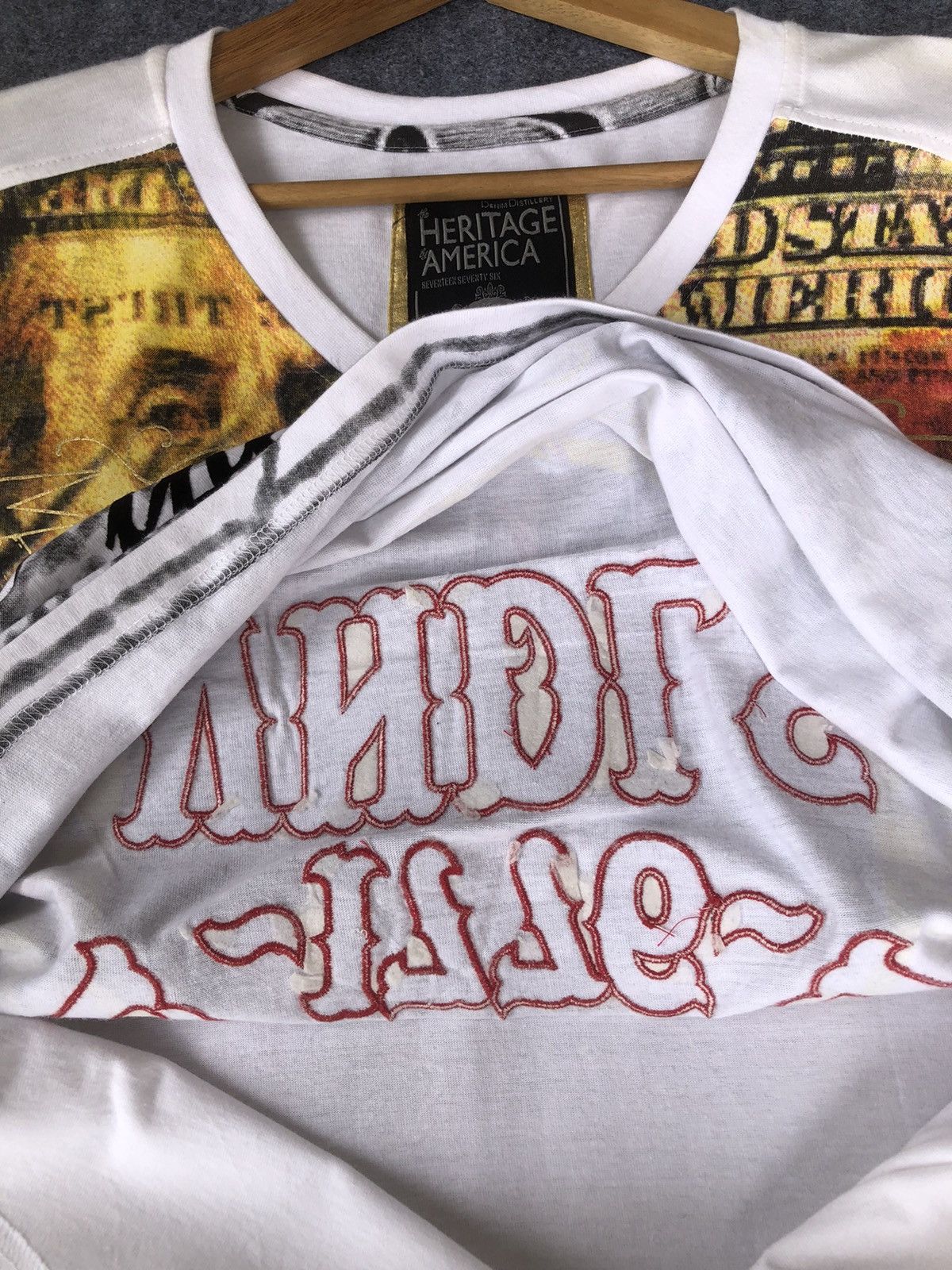 If Six Was Nine × Vintage Rare🔥Herritage America Design Tshirt Size US XXL / EU 58 / 5 - 12 Thumbnail