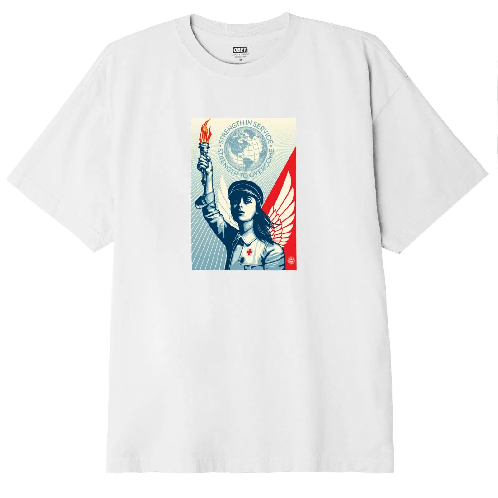 Obey Angel of Hope and Strength T Shirt Size US M / EU 48-50 / 2 - 1 Thumbnail