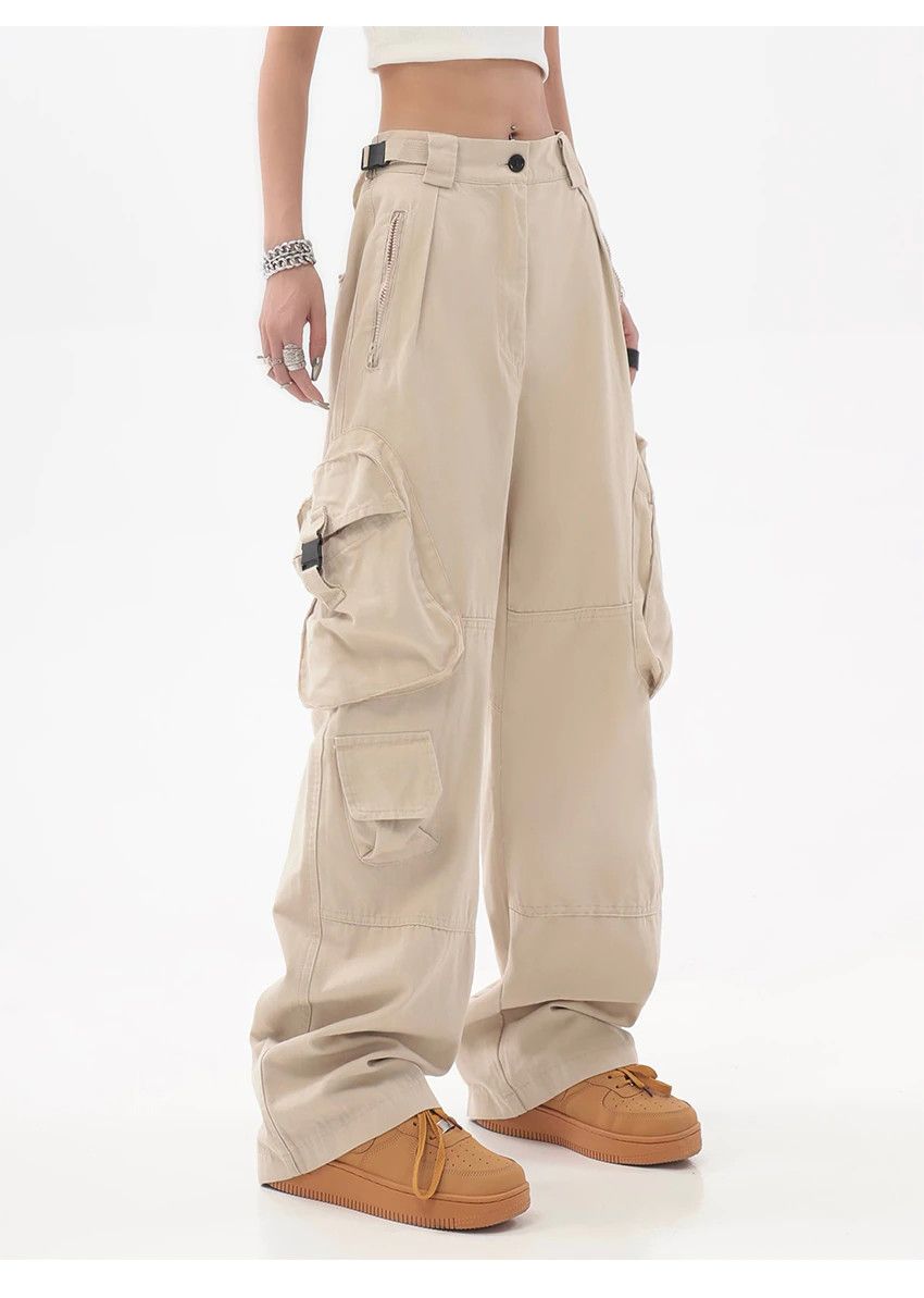 Other Straight Wide Leg Cargo Pants Size 32" / US 10 / IT 46 - 2 Thumbnail