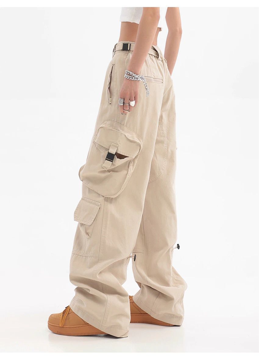 Other Straight Wide Leg Cargo Pants Size 32" / US 10 / IT 46 - 3 Thumbnail