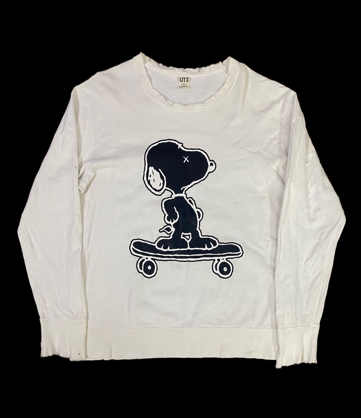 Destroy & Distressed Kaws X Snoopy X Uniqlo Sweatshirts