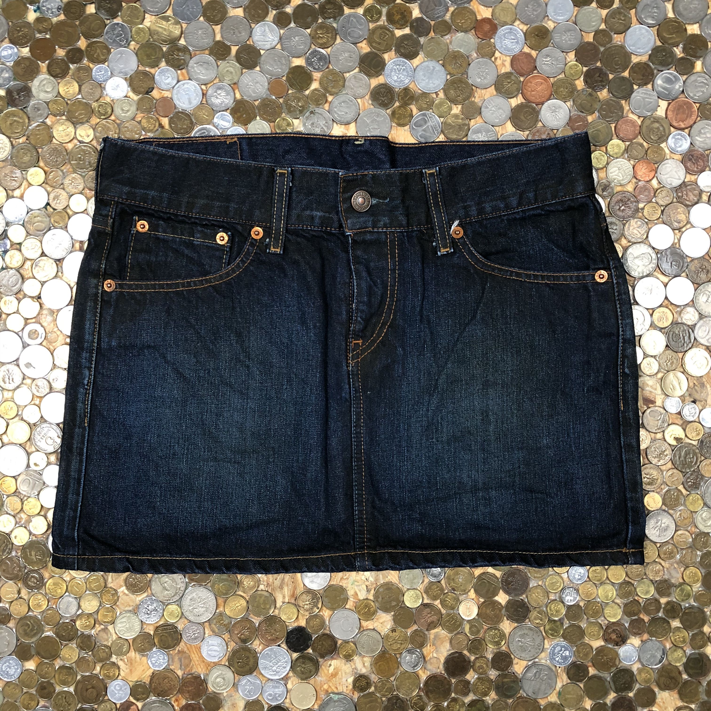 Levi's Levi's 667 03 Denim Mini Skirt Size 25" / US 0 / IT 36 - 1 Thumbnail