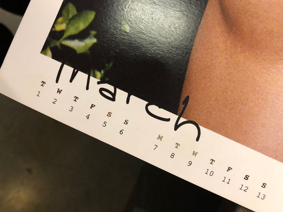 Supreme 2005 Supreme Larry Clark Friends/Family Calendar | Grailed