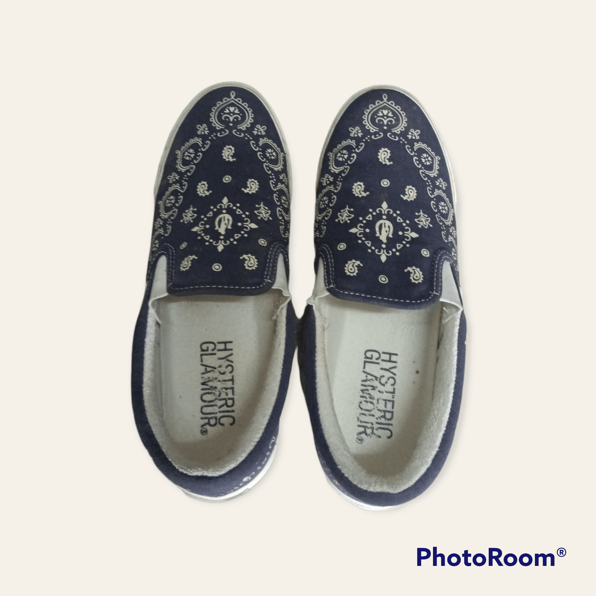 Hysteric Glamour × Vintage Bandana Fullprint Slip On Size US 8 / EU 41 - 1 Thumbnail