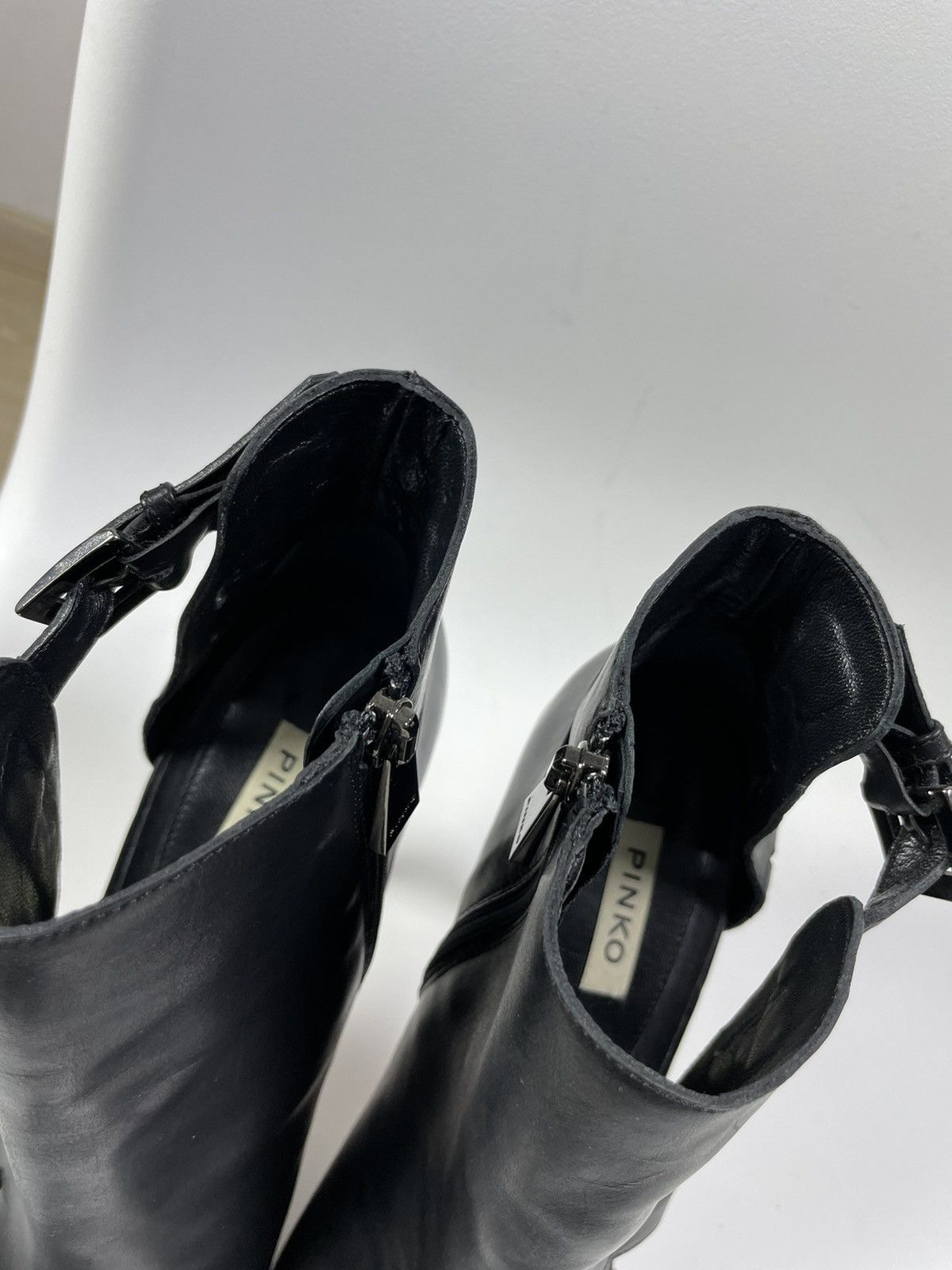 Pinko Pinko Leather Heels Boots Size US 10 / IT 40 - 6 Thumbnail