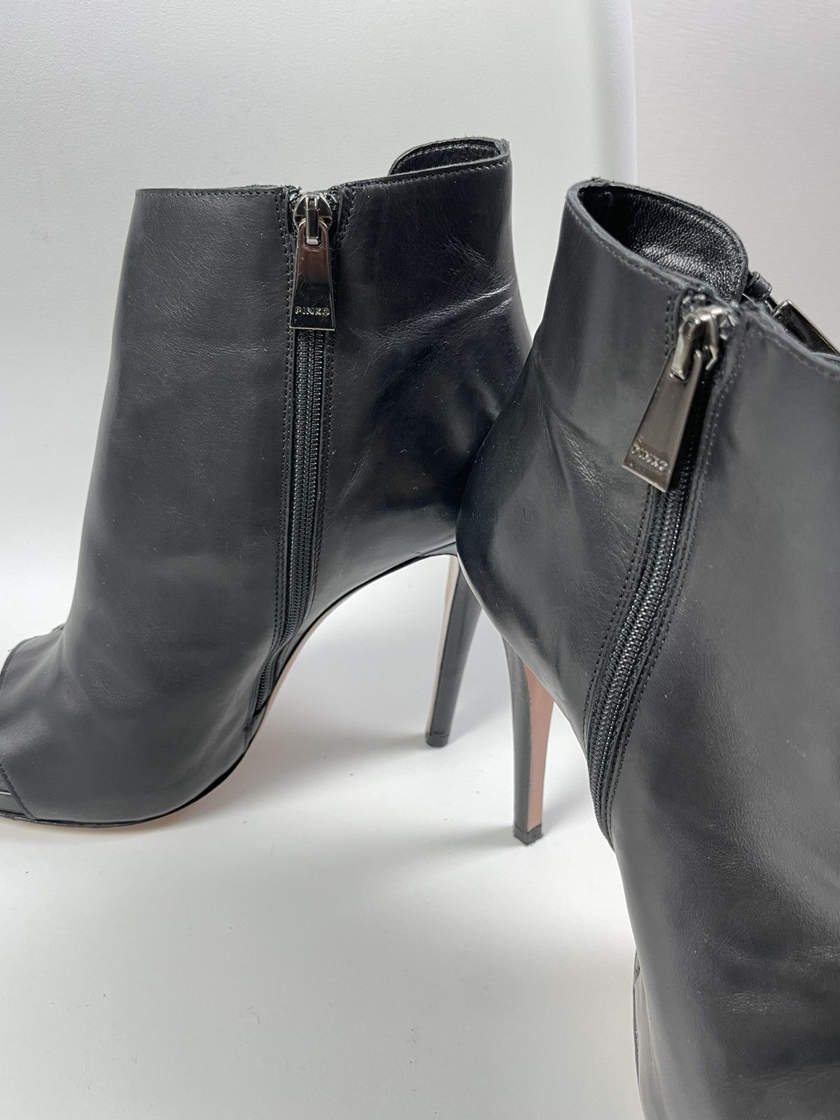 Pinko Pinko Leather Heels Boots Size US 10 / IT 40 - 5 Thumbnail