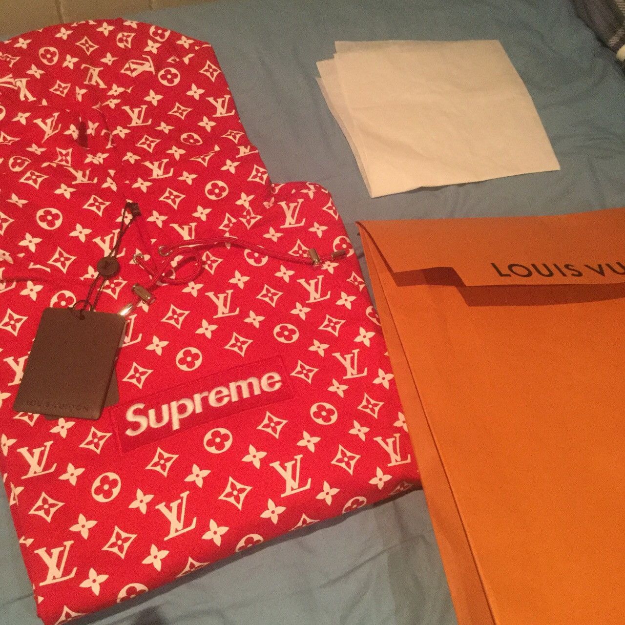 Supreme Plus on X: Supreme x Louis Vuitton ⑤ Box Logo Hooded