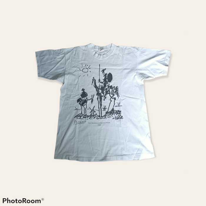 Vintage 90s Don Quixote And Sancho Panza Art Tee Grailed