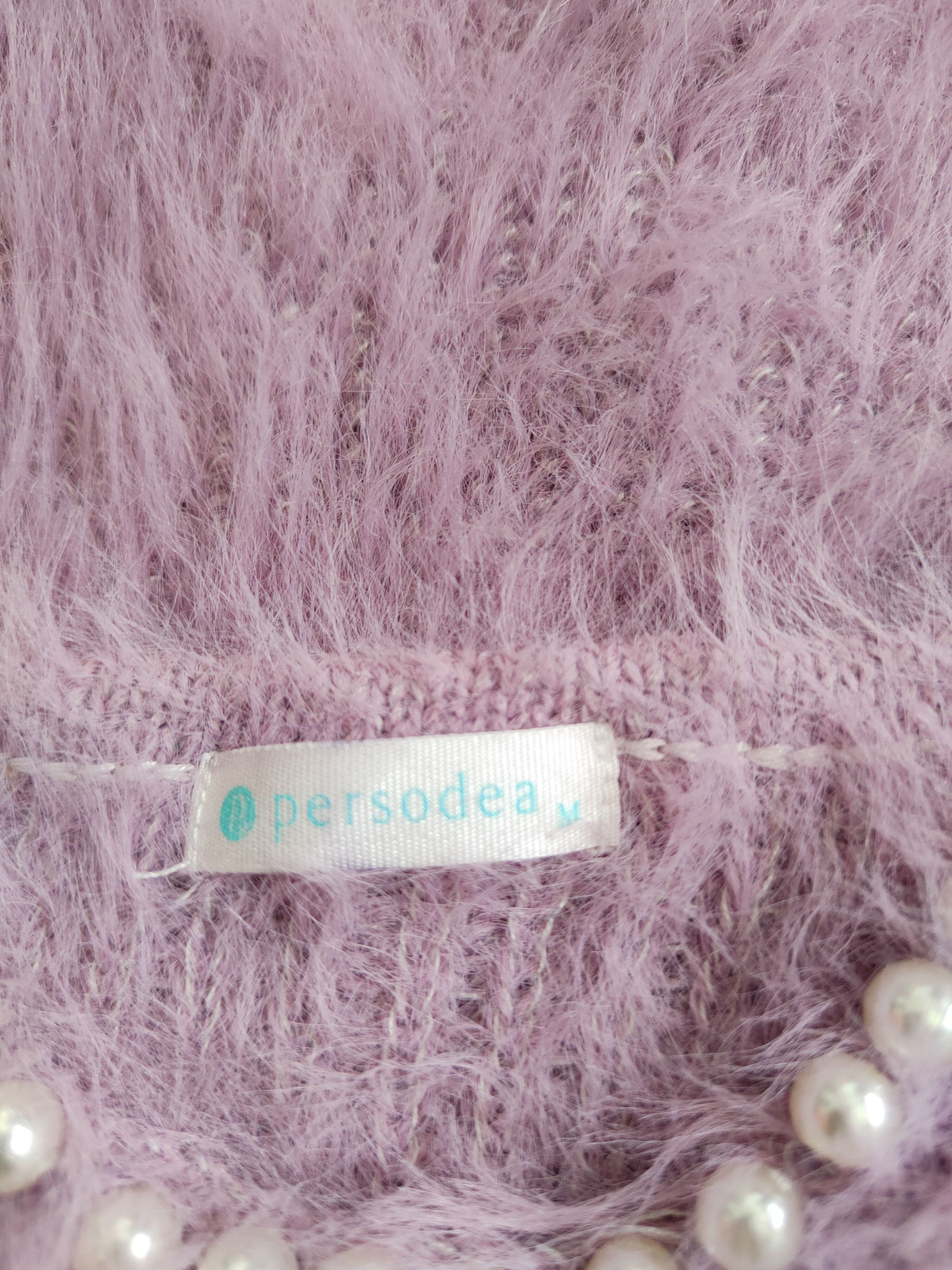 Homespun Knitwear × Japanese Brand Persodea Purple Shag Shaggy Fur Mohair Knitwear #S367 Size M / US 6-8 / IT 42-44 - 10 Thumbnail