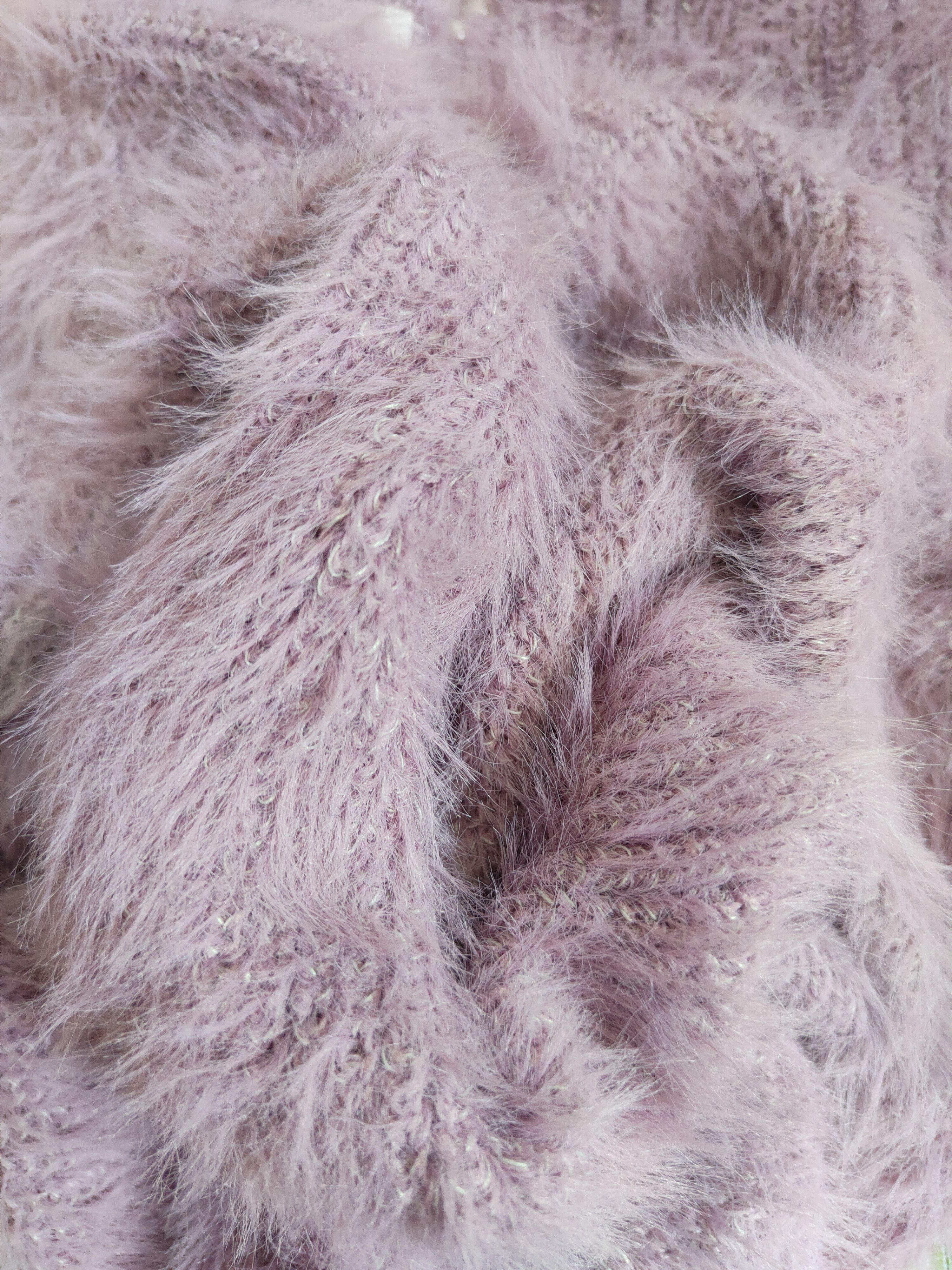 Homespun Knitwear × Japanese Brand Persodea Purple Shag Shaggy Fur Mohair Knitwear #S367 Size M / US 6-8 / IT 42-44 - 8 Thumbnail