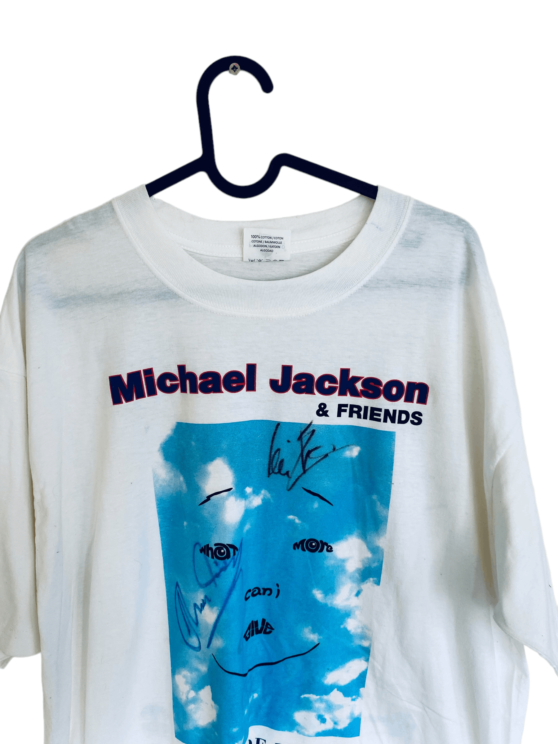 Band Tees × Michael Jackson Michael Jackson the power of humanity1999 tee w/autographs Size US XL / EU 56 / 4 - 3 Thumbnail