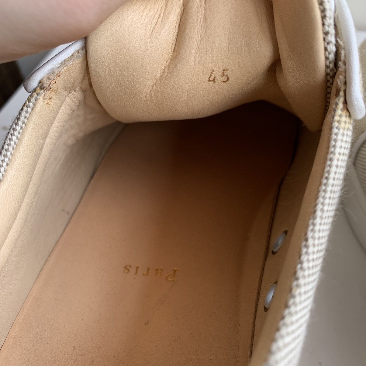Christian Louboutin Beige Canvas Sneaker Size US 12 / EU 45 - 9 Thumbnail
