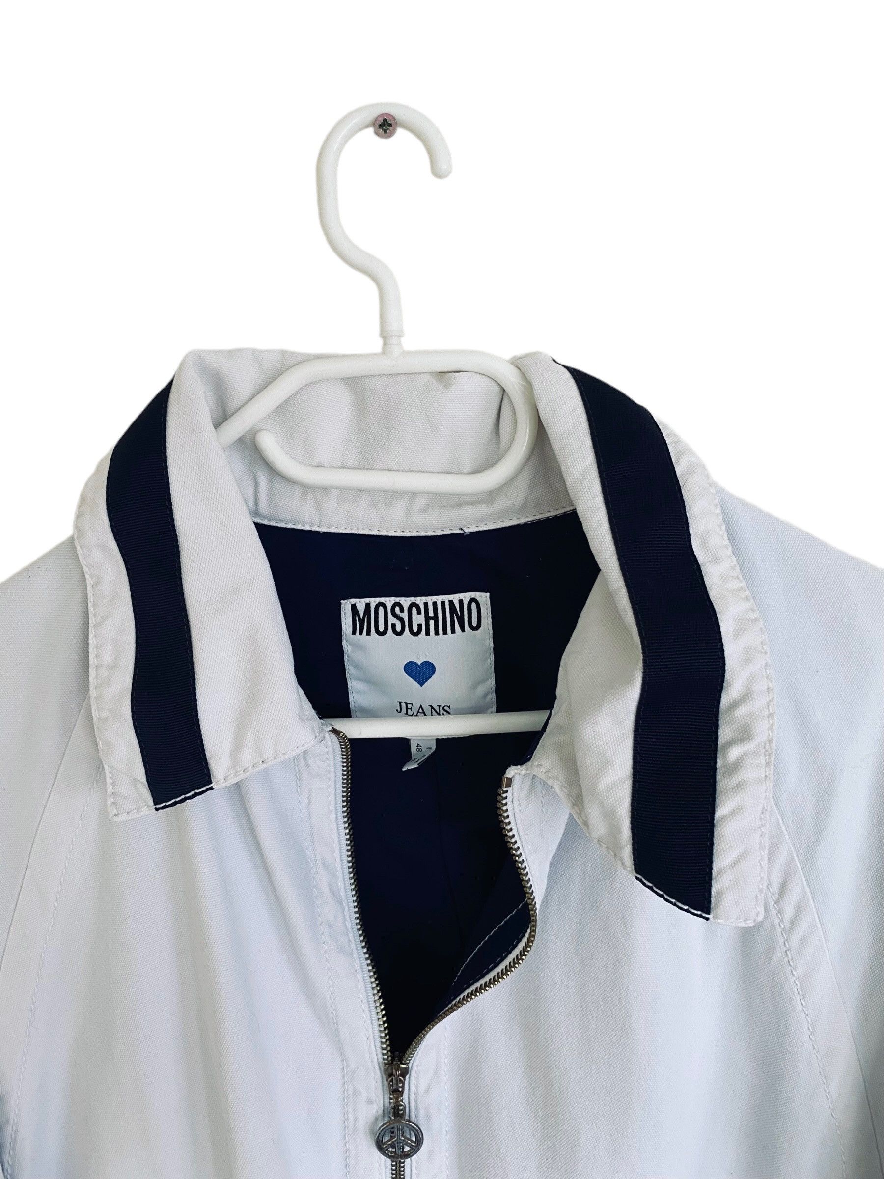 Moschino Moschino white denim oversized coat, size FR44 Size L / US 10 / IT 46 - 2 Thumbnail