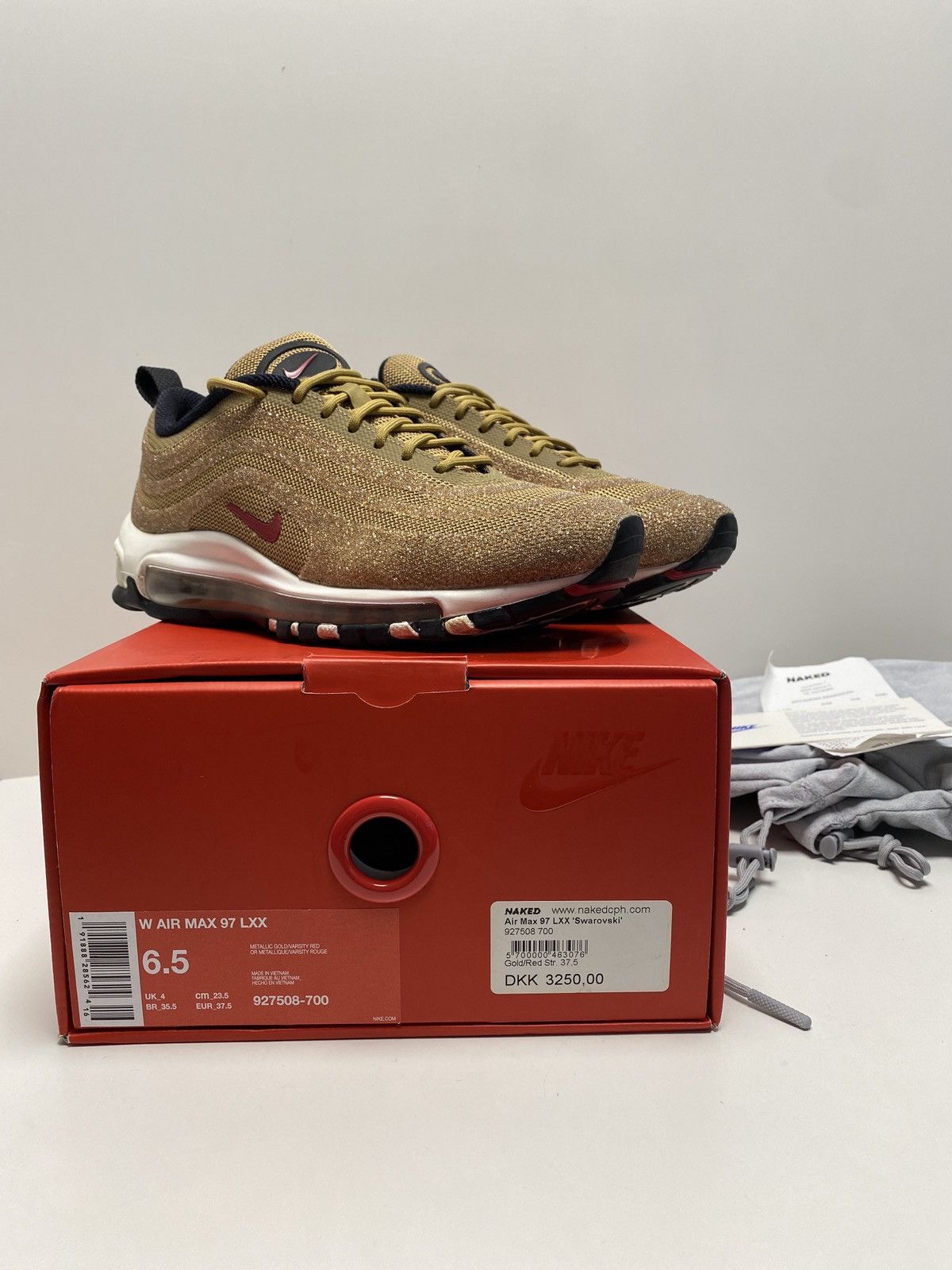 HOT Nike Footwear Air Max 97 X Swarovski Gold Air Max 97 Lxx