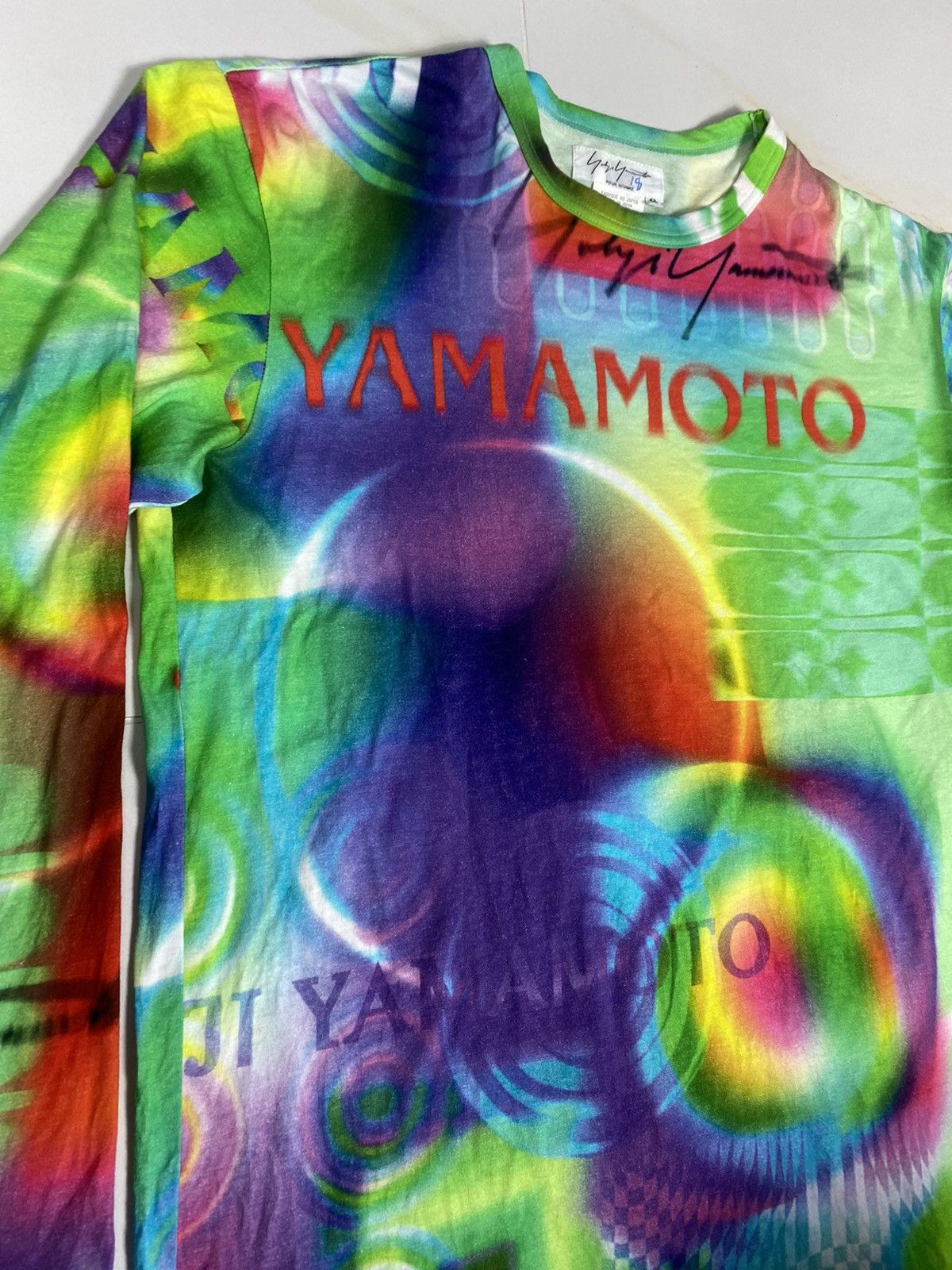 Yohji Yamamoto Yohji Yamamoto Pour Homme SS02 LSD Psychedelic Size US M / EU 48-50 / 2 - 6 Thumbnail