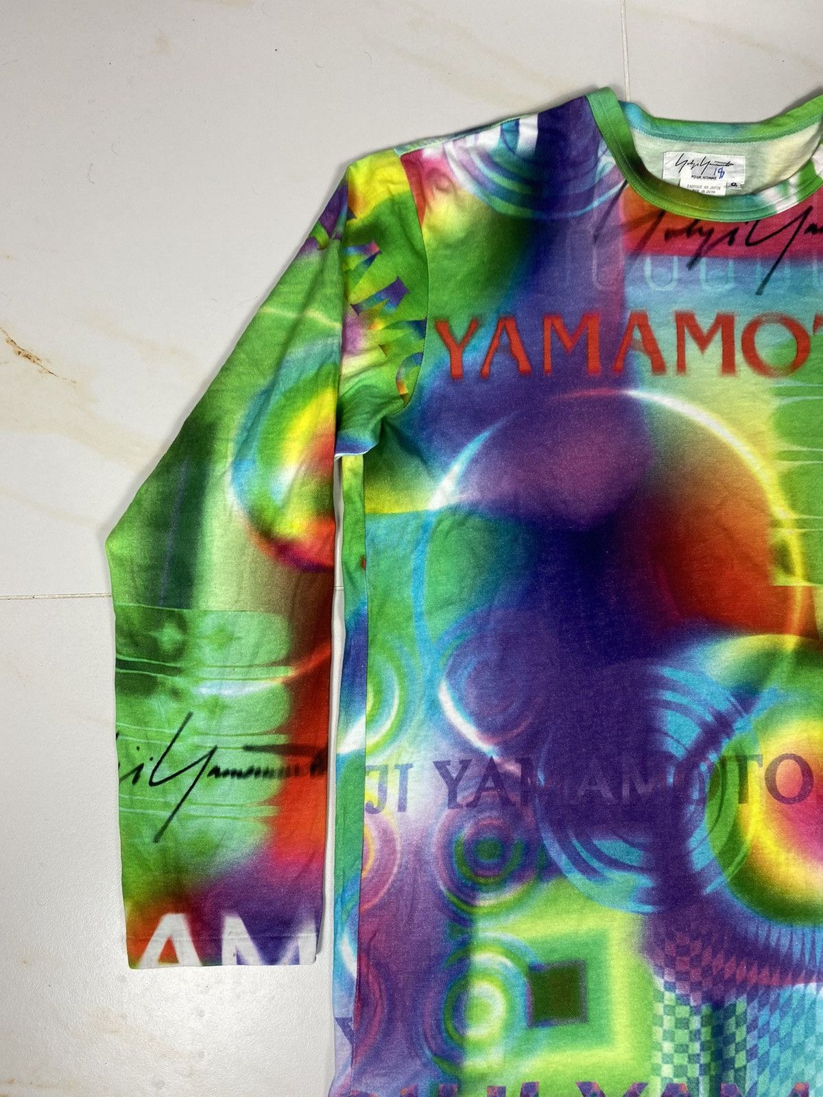 Yohji Yamamoto Yohji Yamamoto Pour Homme SS02 LSD Psychedelic Size US M / EU 48-50 / 2 - 4 Thumbnail