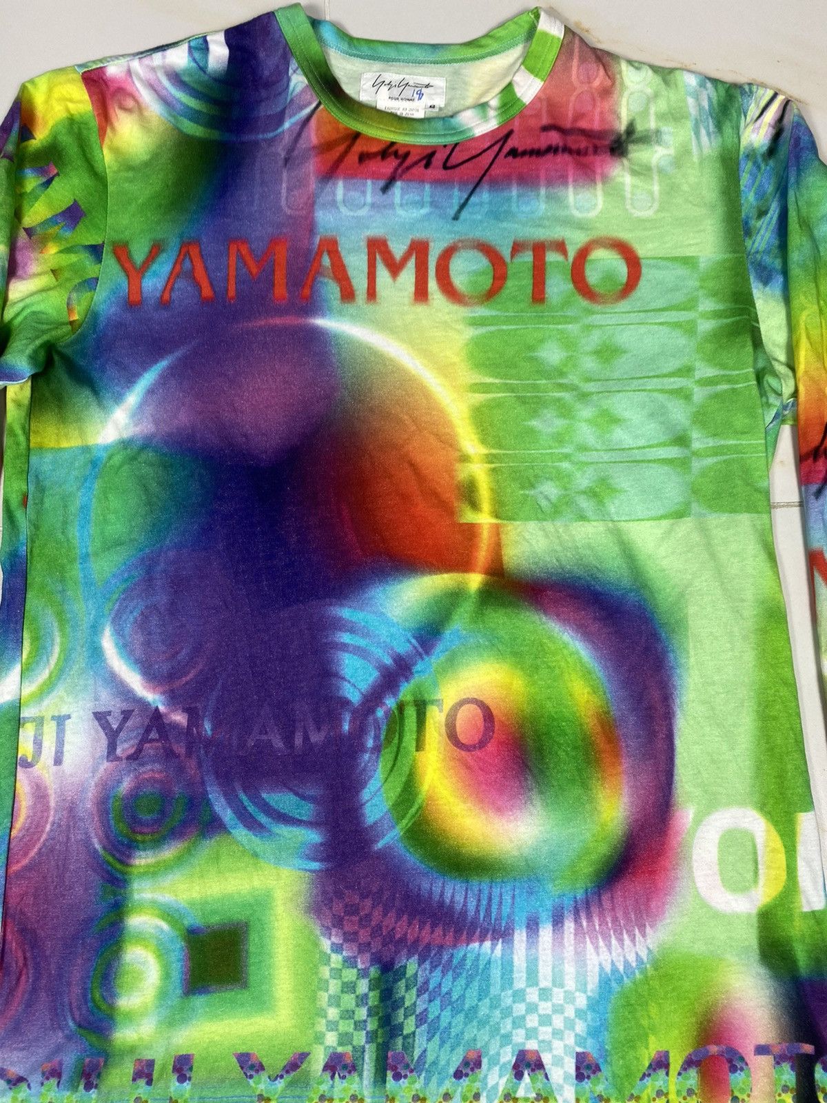 Yohji Yamamoto Yohji Yamamoto Pour Homme SS02 LSD Psychedelic Size US M / EU 48-50 / 2 - 3 Thumbnail