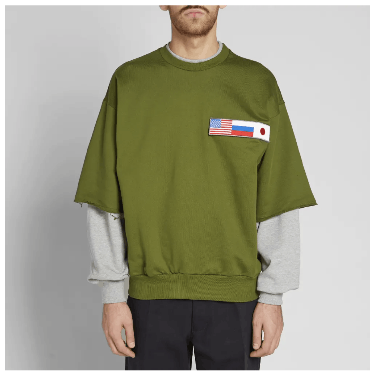 Gosha Rubchinskiy DOUBLE SLEEVE SWEAT | www.fleettracktz.com