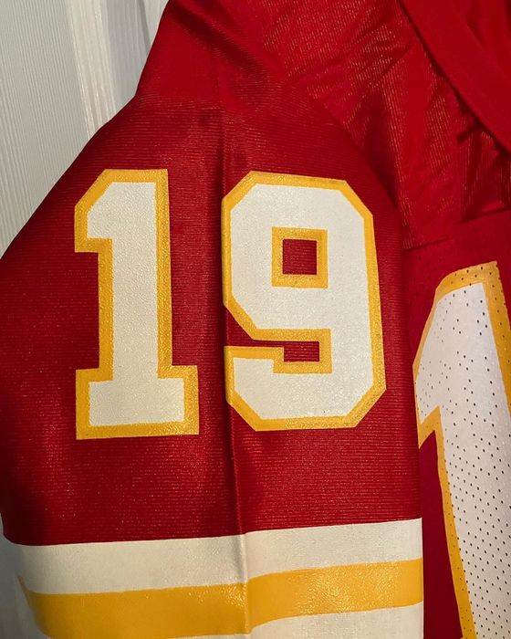 Vintage Logo Athletic Kansas City Chiefs #19 Joe Montana Jersey Red Men's  XL USA