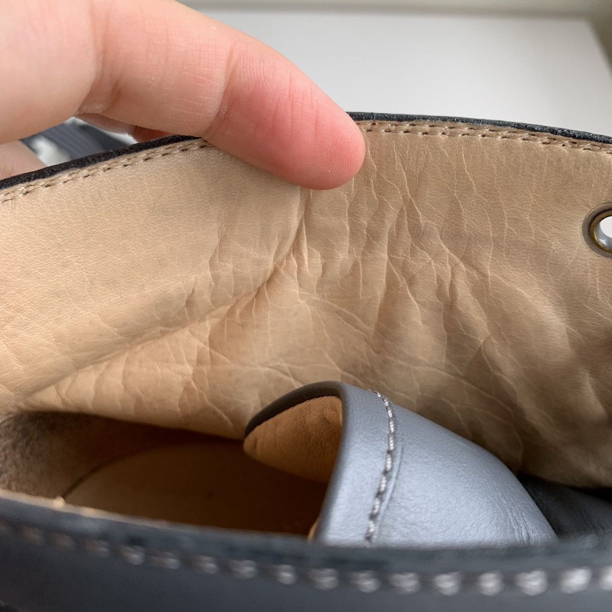 Christian Louboutin High Top Blue Sneakers with Blue Studded Toe Size US 11 / EU 44 - 22 Thumbnail