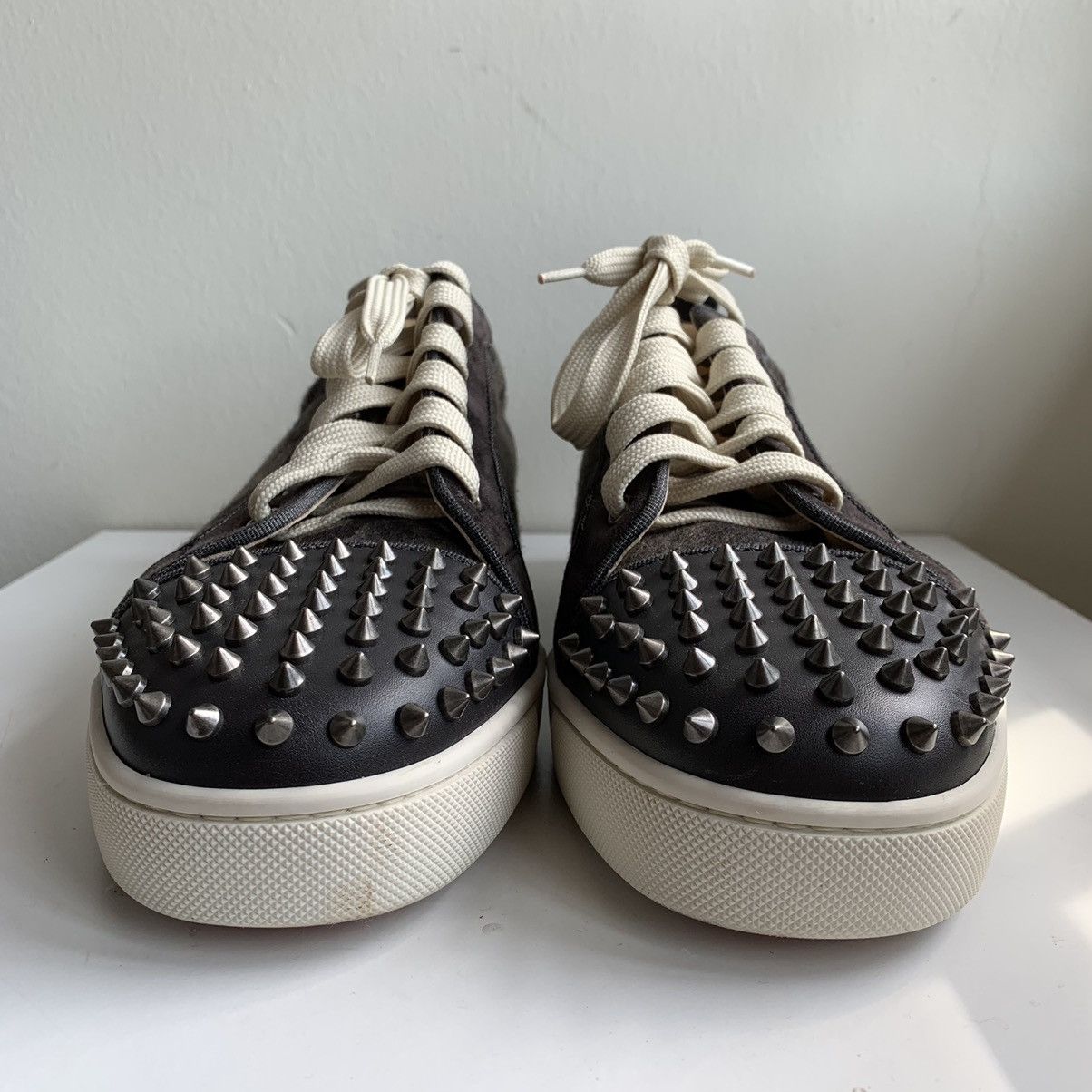Christian Louboutin Low Top Grey Camo Wool Sneaker Size US 11.5 / EU 44-45 - 2 Thumbnail
