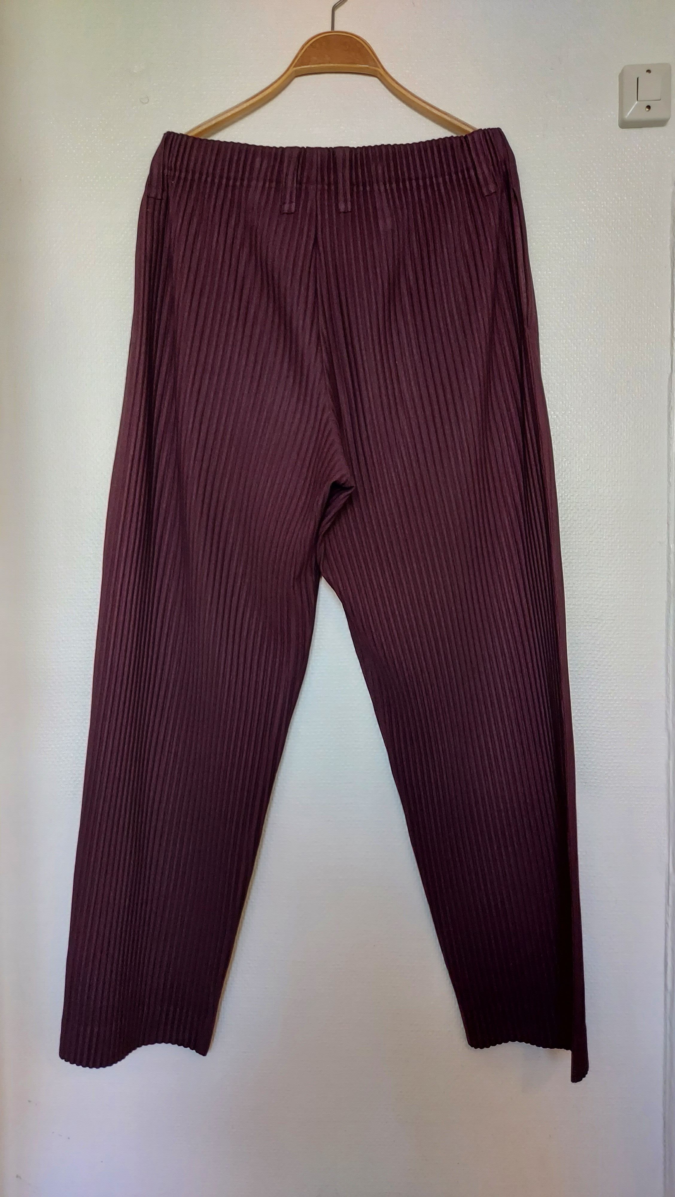 Blouse Dana Buchman Plissée Ivoire/Bourgogne/Gris – Taille 14 – Élégante Et Lavable